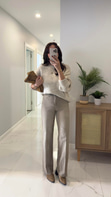 ZR Senwi Bej Kesik Paça Straıght Jean