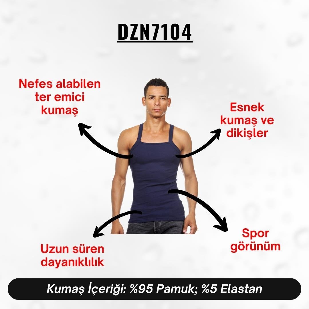 Askılı Lacivert Erkek Atlet - DZN7104