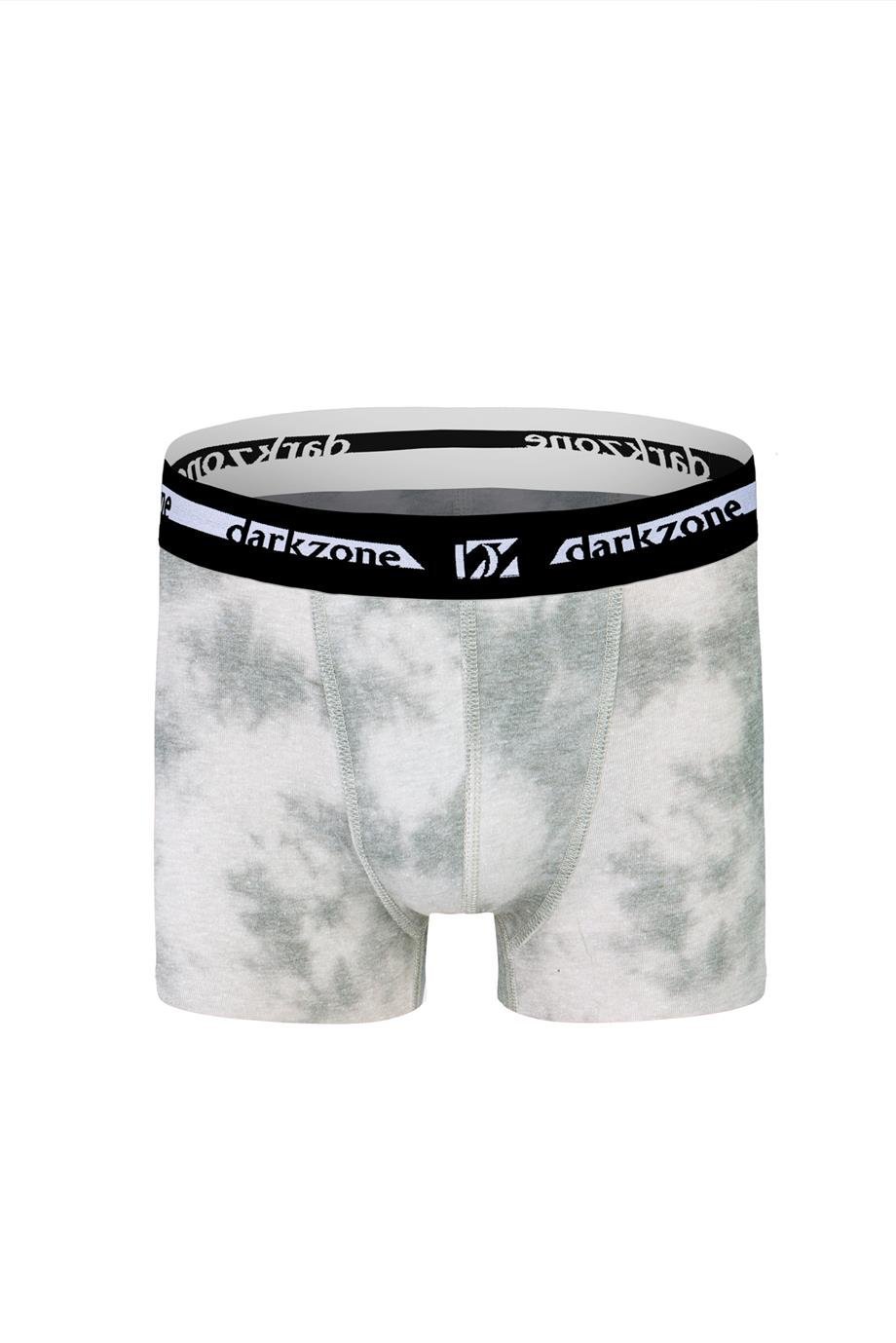 Desenli Krem Erkek Boxer - DZN2673