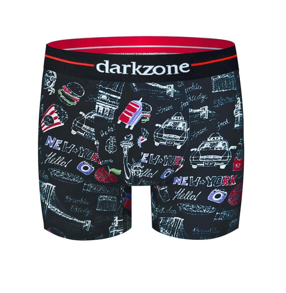 Tasarım Siyah Erkek Boxer (Dijital Baskılı) - DZN2066