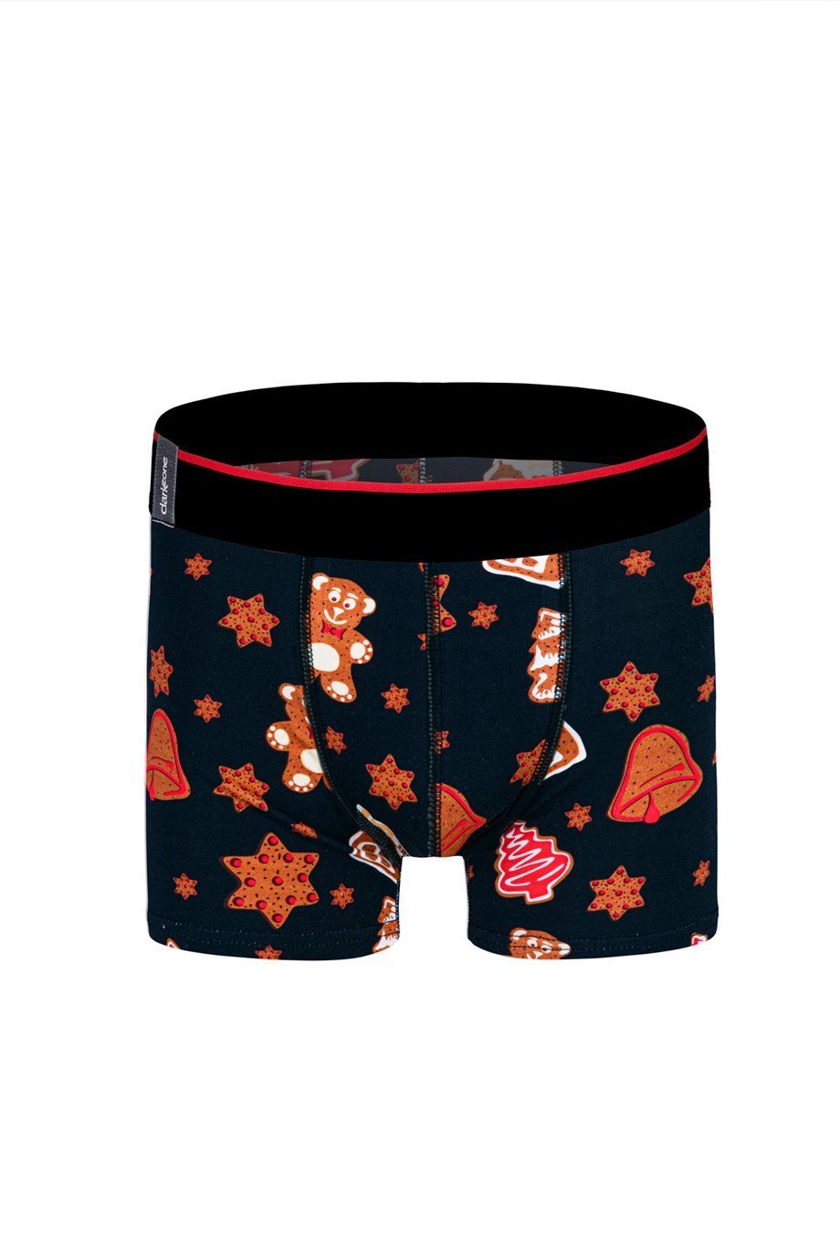 Yeni Yıl Figürleri Desenli Yılbaşı Erkek Boxer