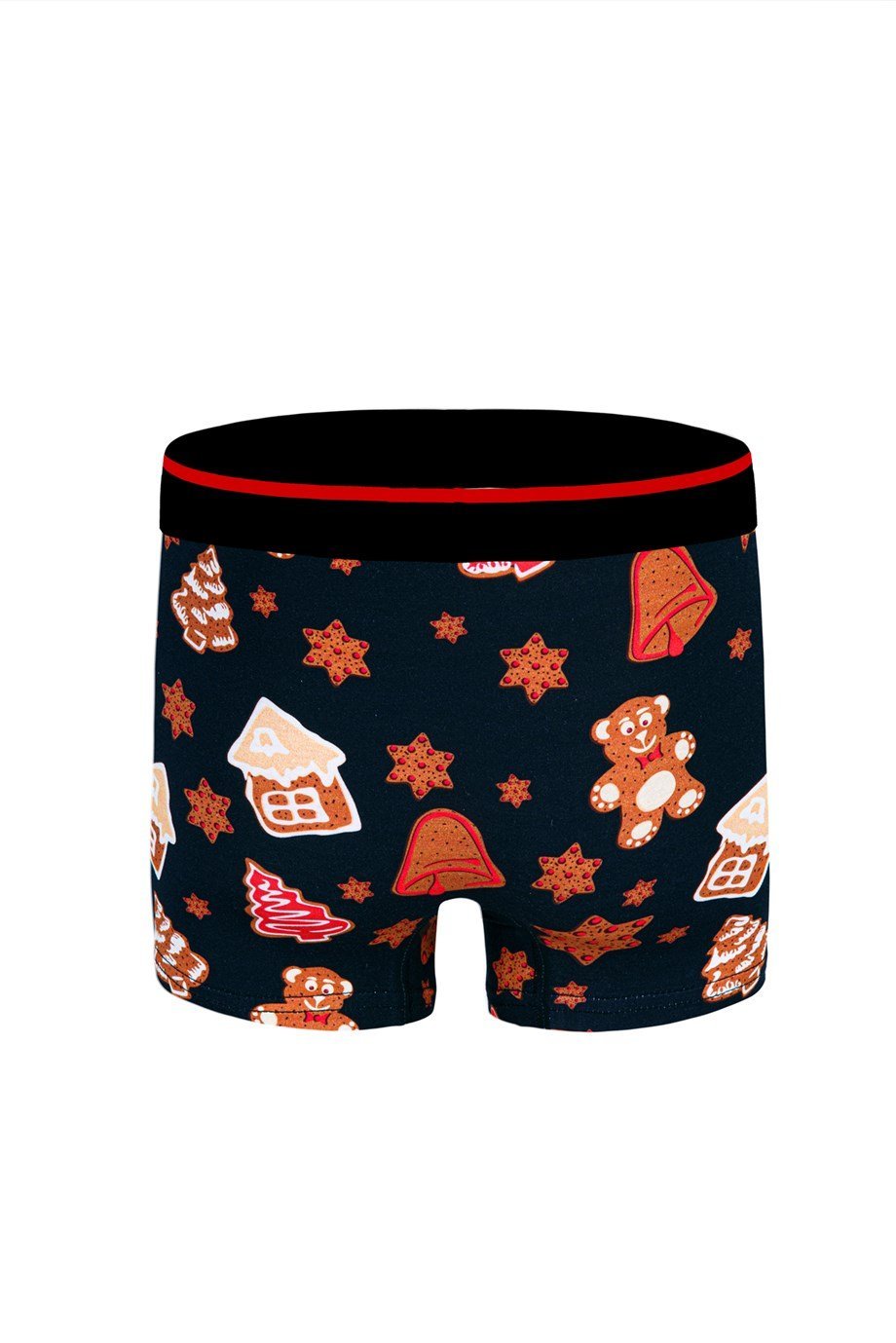 Yeni Yıl Figürleri Desenli Yılbaşı Erkek Boxer