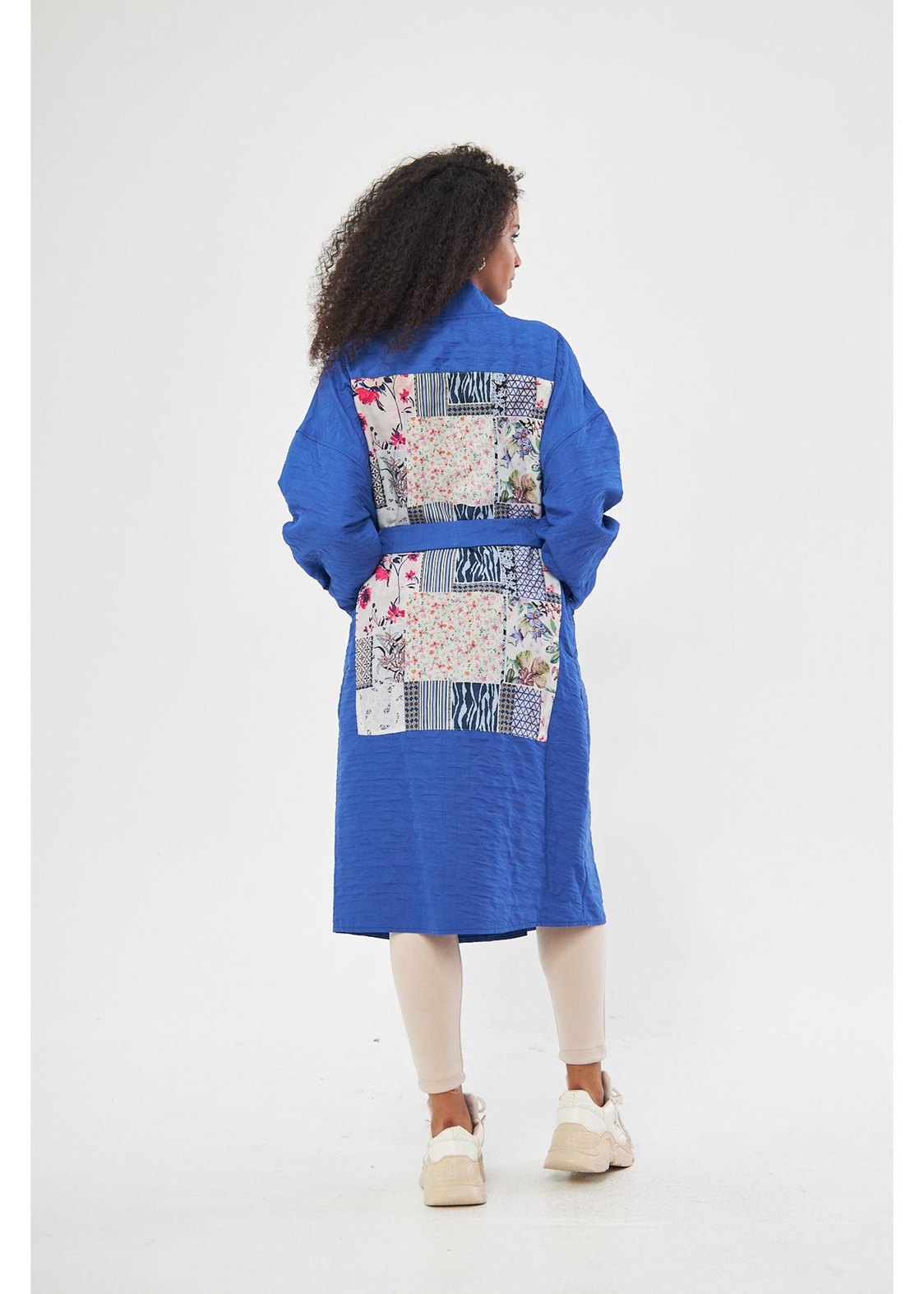 Arkası Baskılı Kapitone Kimono