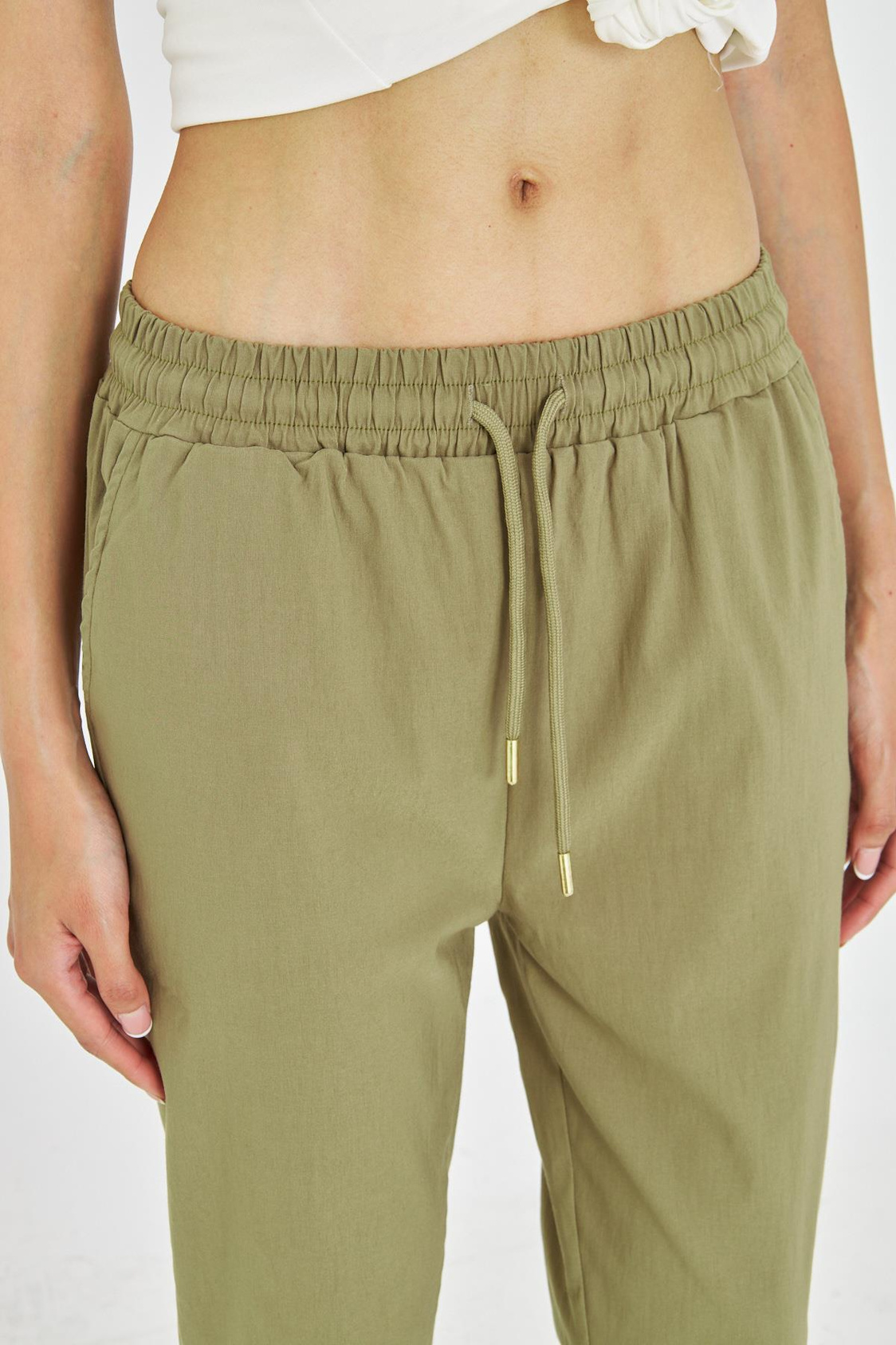 Beli Lastikli Fleto Cepli Pantolon