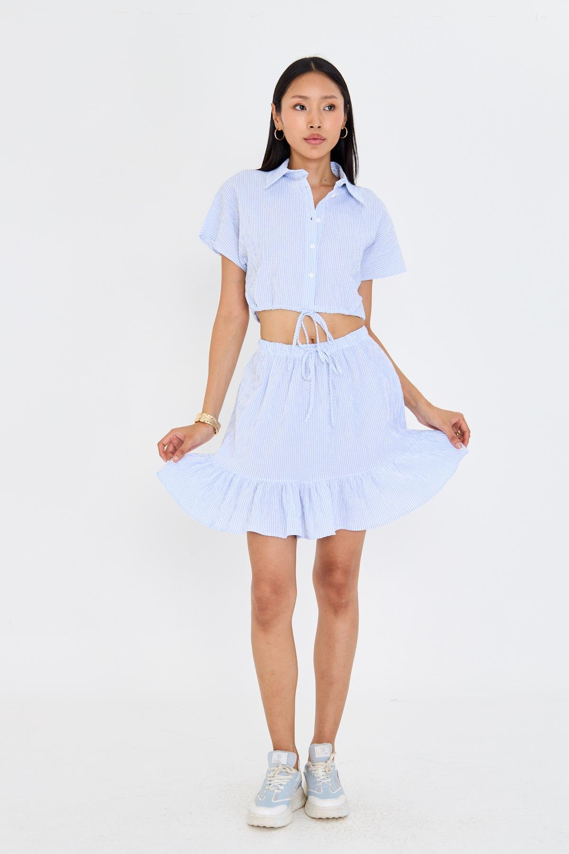 Beli Lastikli Gofre Etek