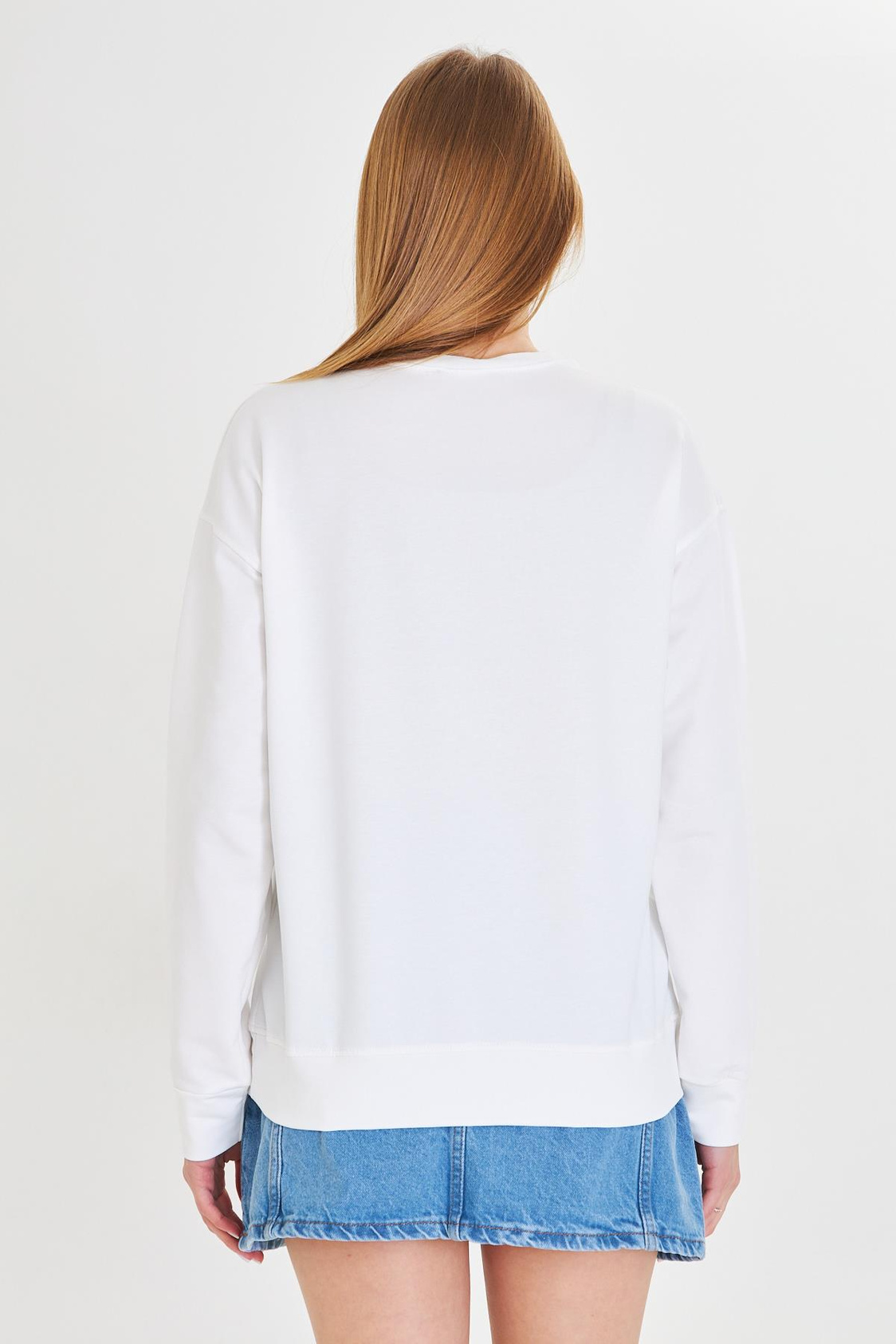 Bisiklet Baskılı İki İplik Sweatshirt