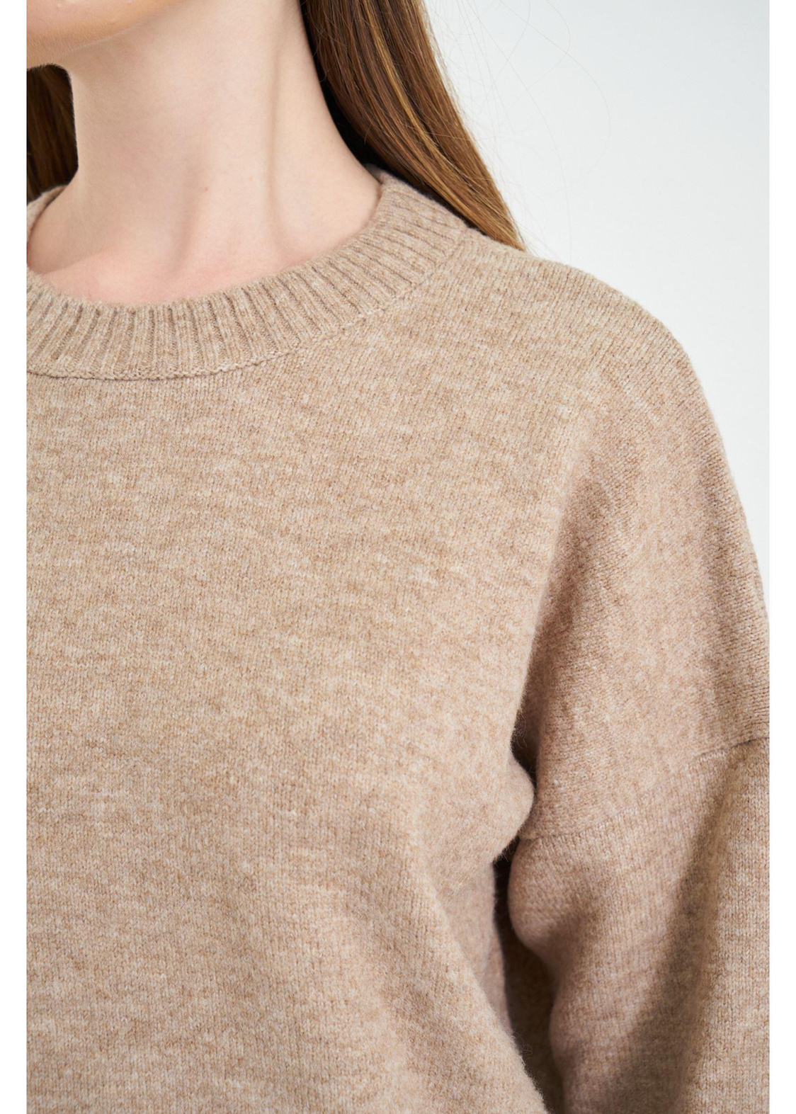 Bisiklet Yaka Basic Kazak-Vizon