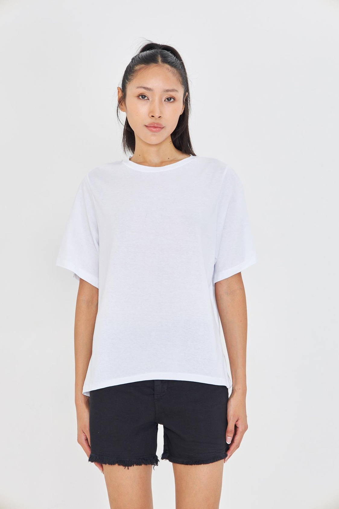Bisiklet Yaka Basic T-Shirt