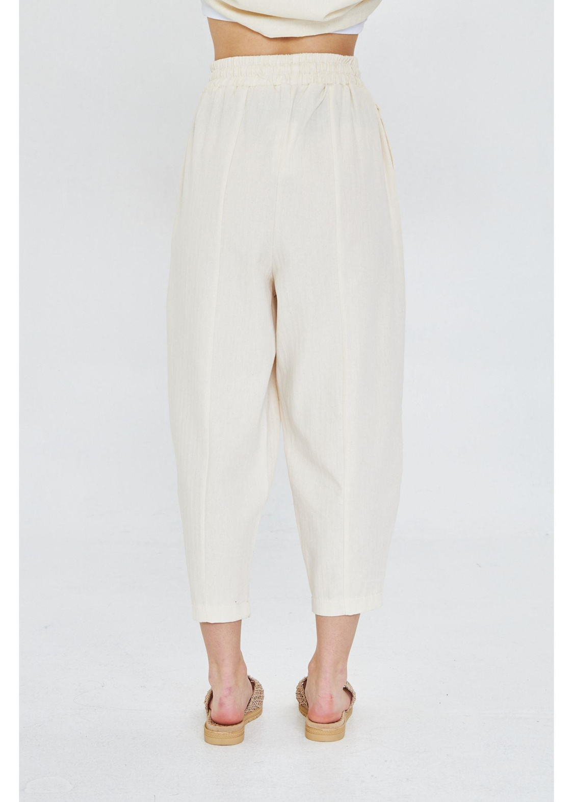 Cepli Gabardin Pantolon-Bej