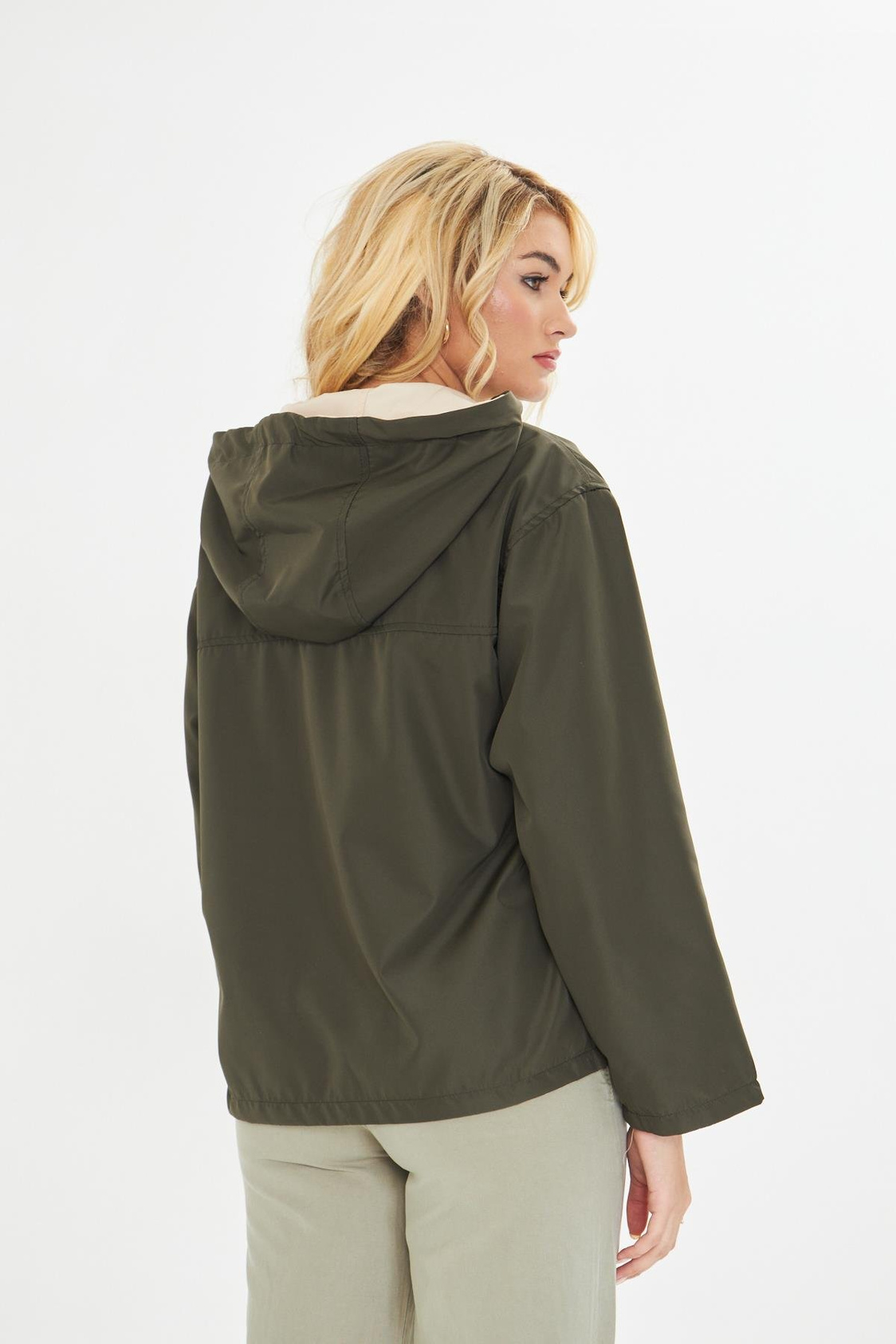 Çift Taraflı Suya Dayanıklı Kapüşonlu Mont