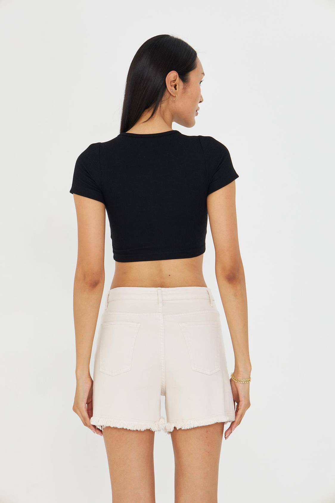 Çizgi Detaylı Kaşkorse Crop