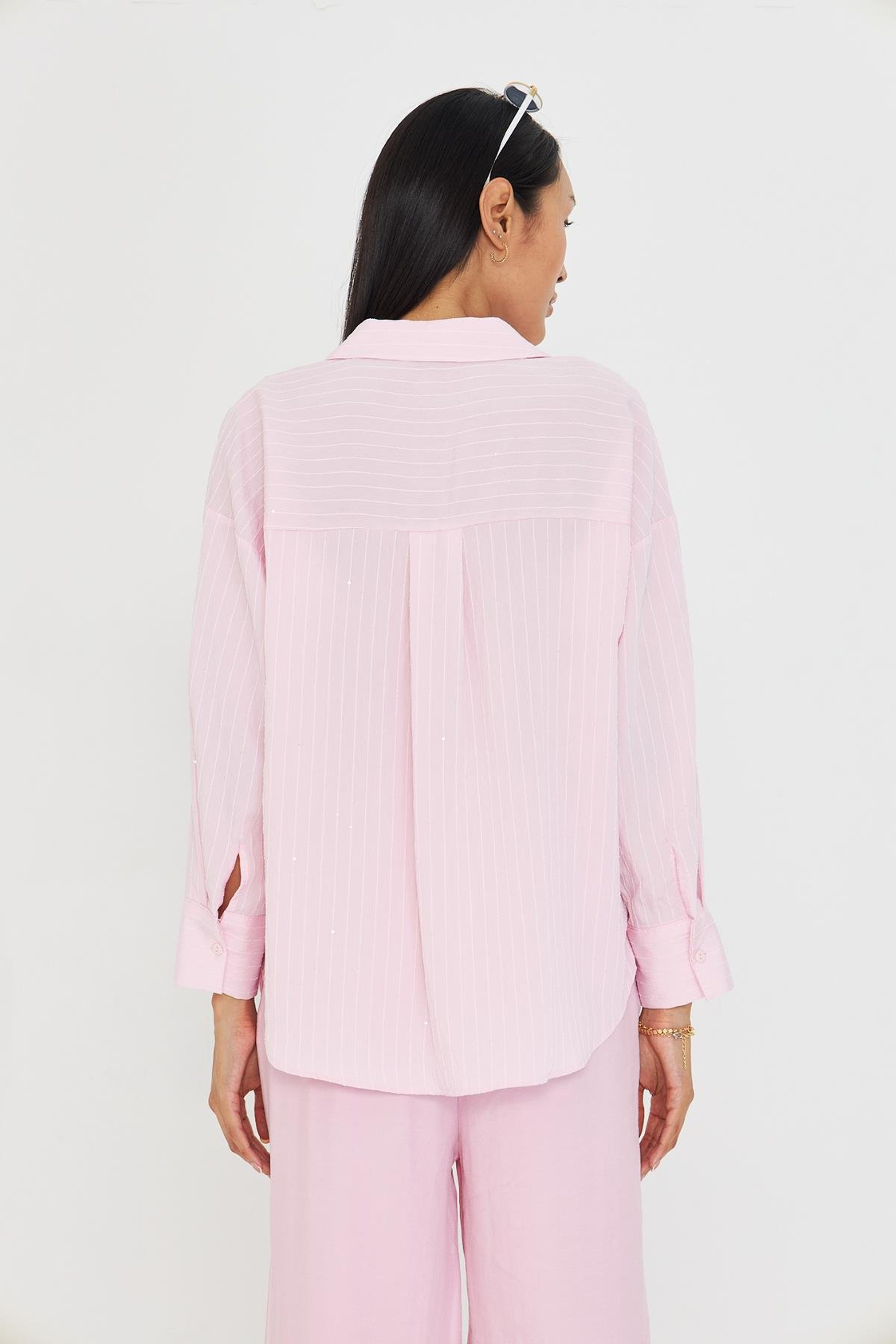 Çizgili Pullu Gömlek