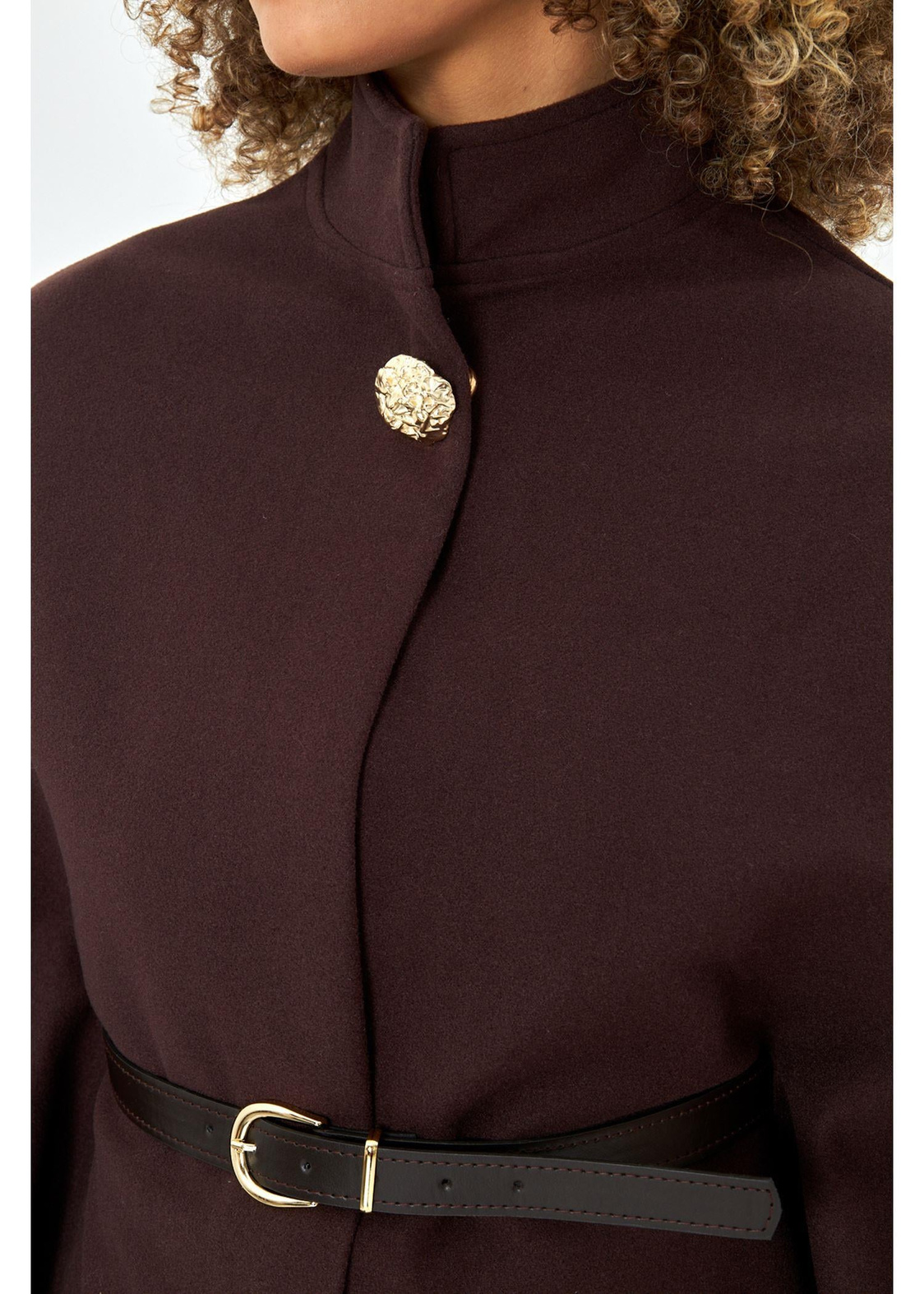 Deri Kemerli Kaşe Panço