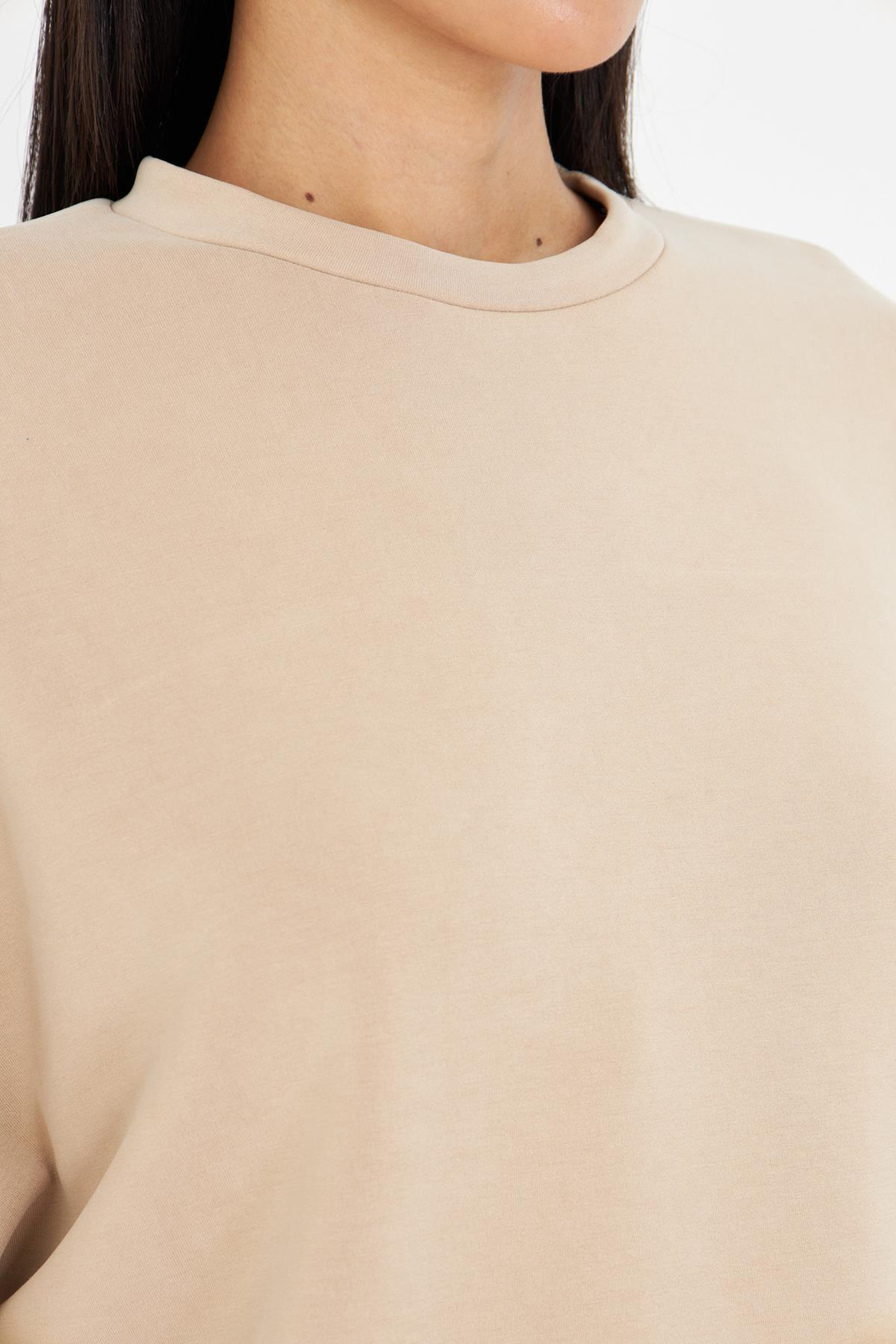 Düşük Omuz Modal T-Shirt