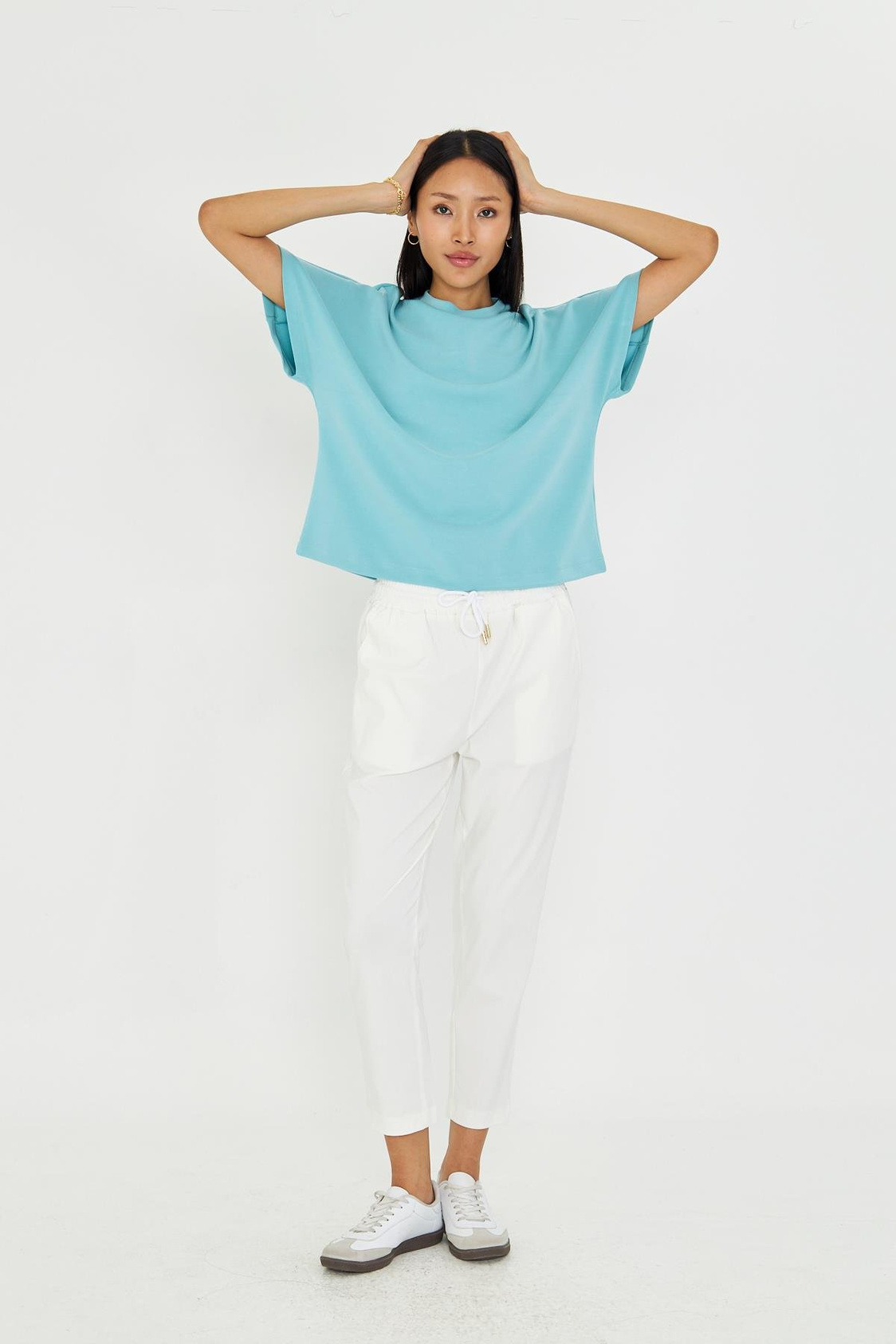 Düşük Omuz Modal T-shirt