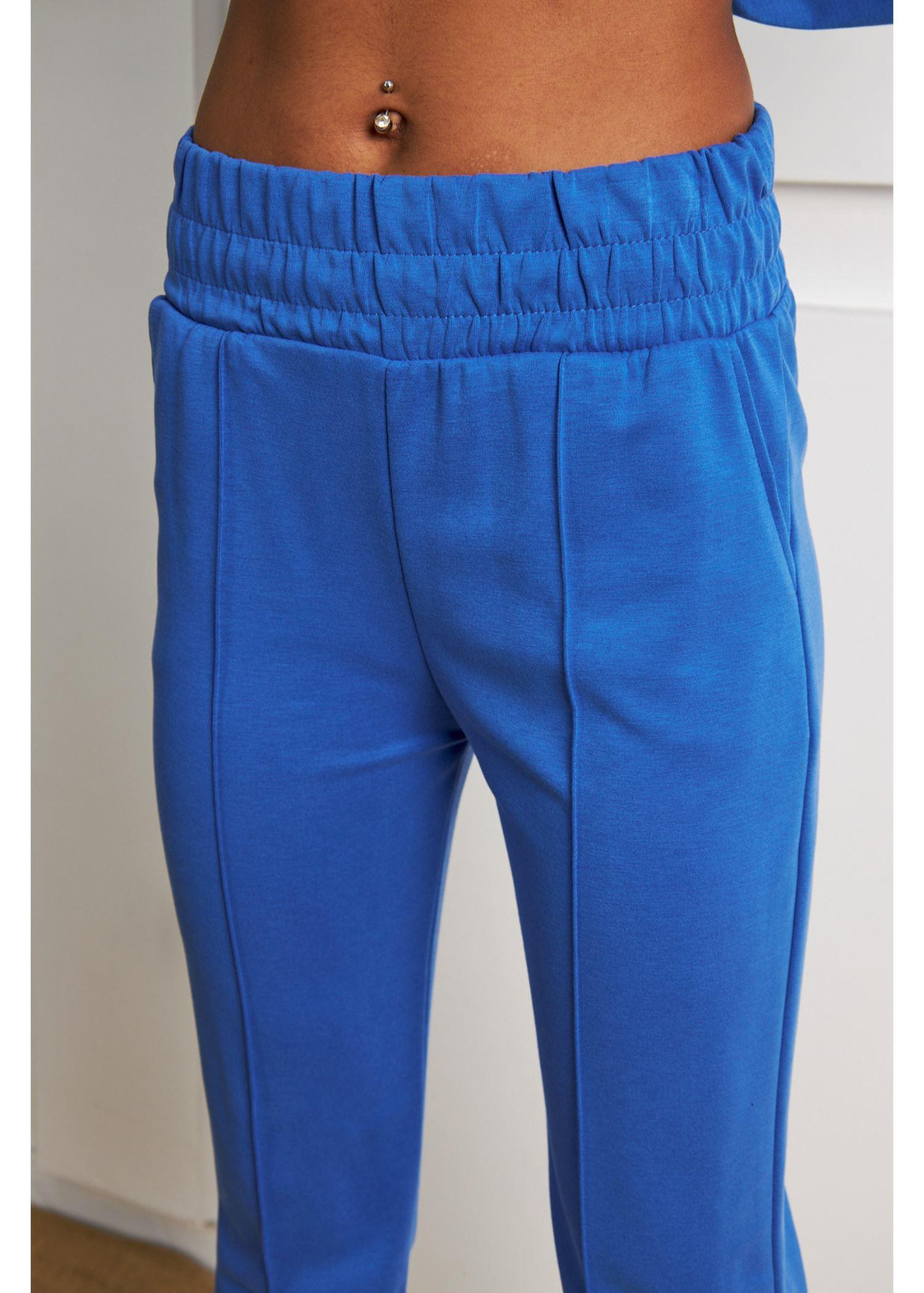 Düz Paça Dalgıç Pantolon-Saks