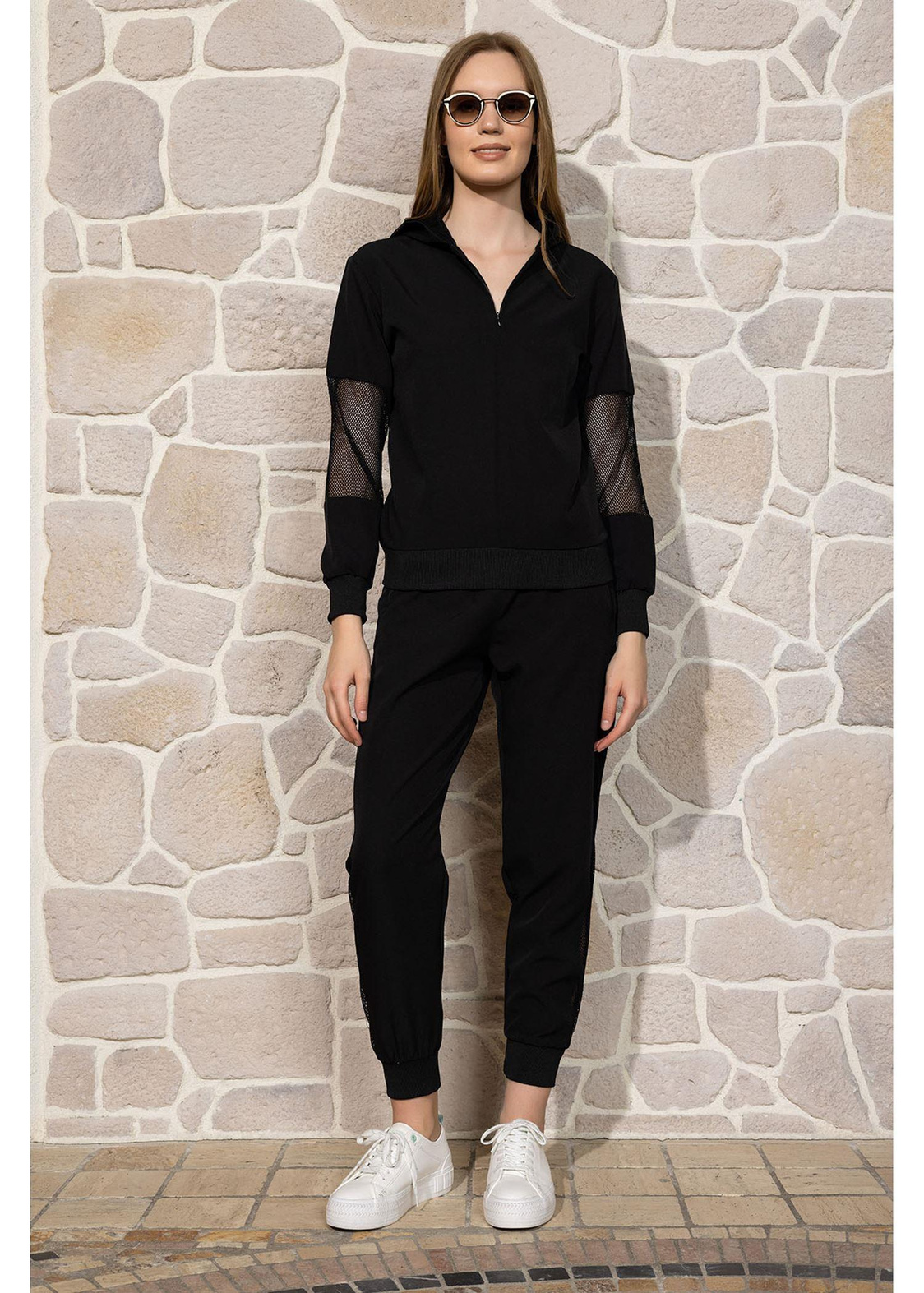 File Garnili Sweatshirt-Siyah