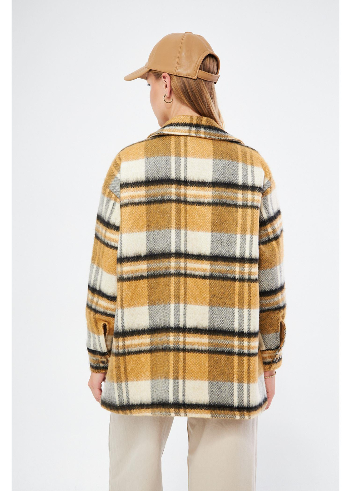 Fleto Cepli Ekose Ceket