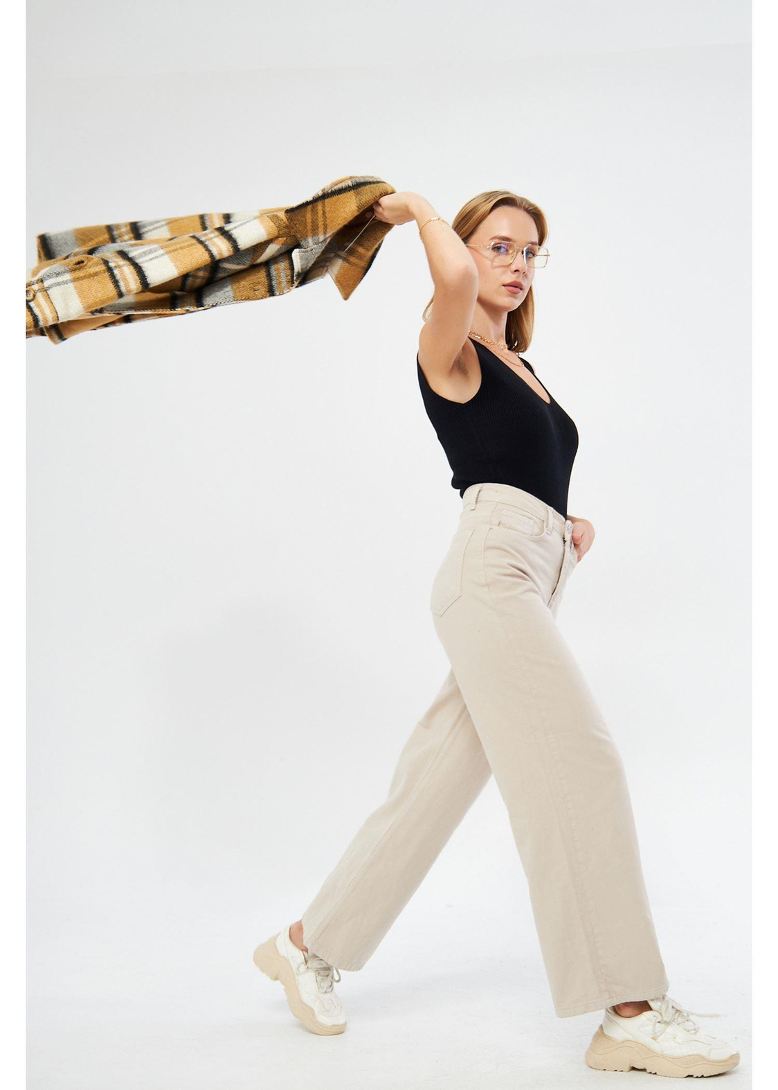 Fleto Cepli Ekose Ceket