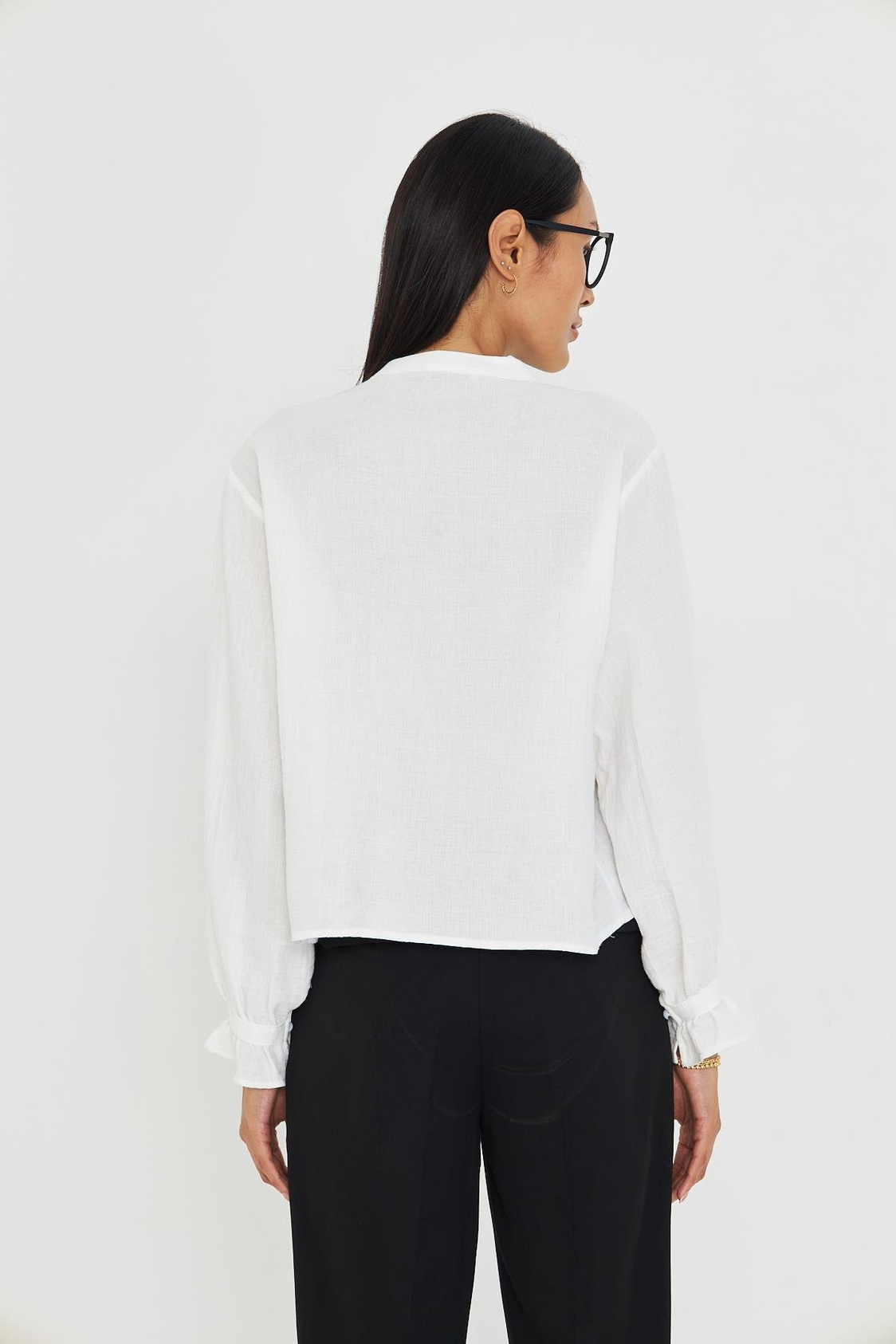 Hakim Yaka Dantelli Gömlek