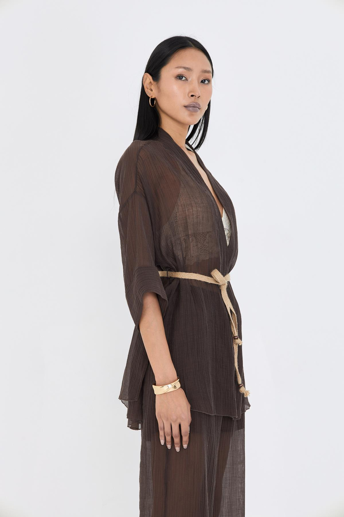 Hasır Kemerli Kimono