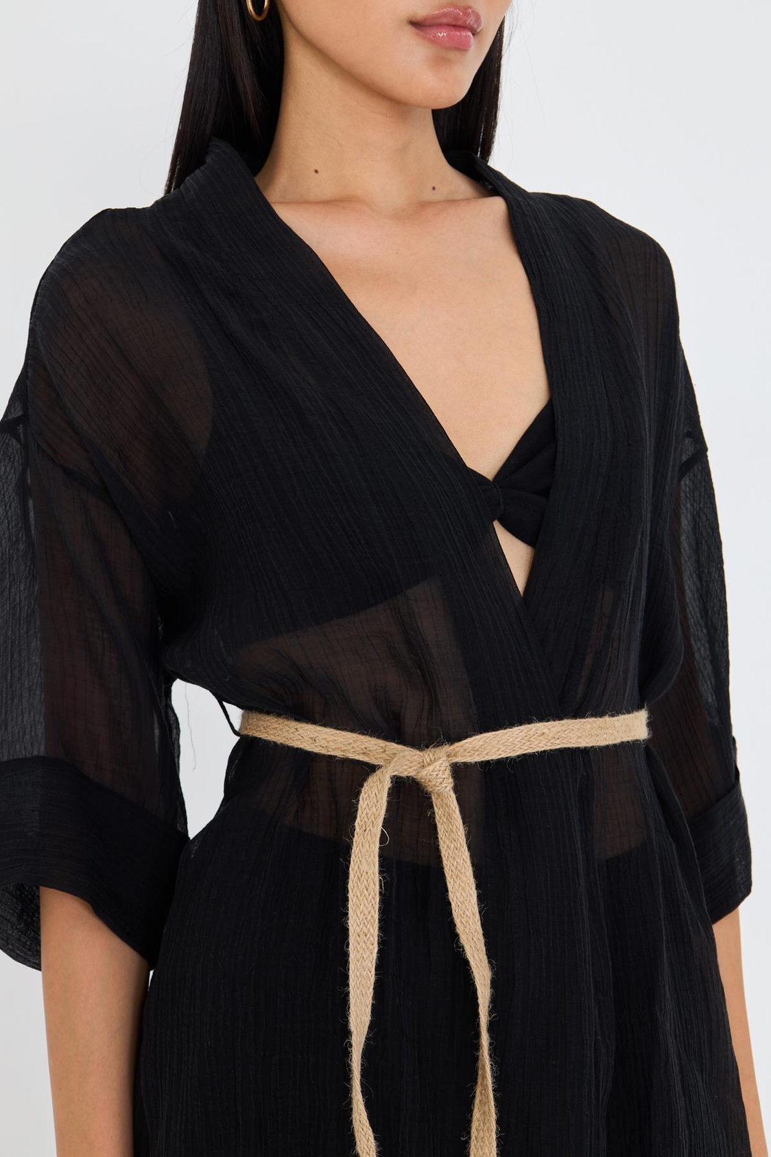 Hasır Kemerli Kimono