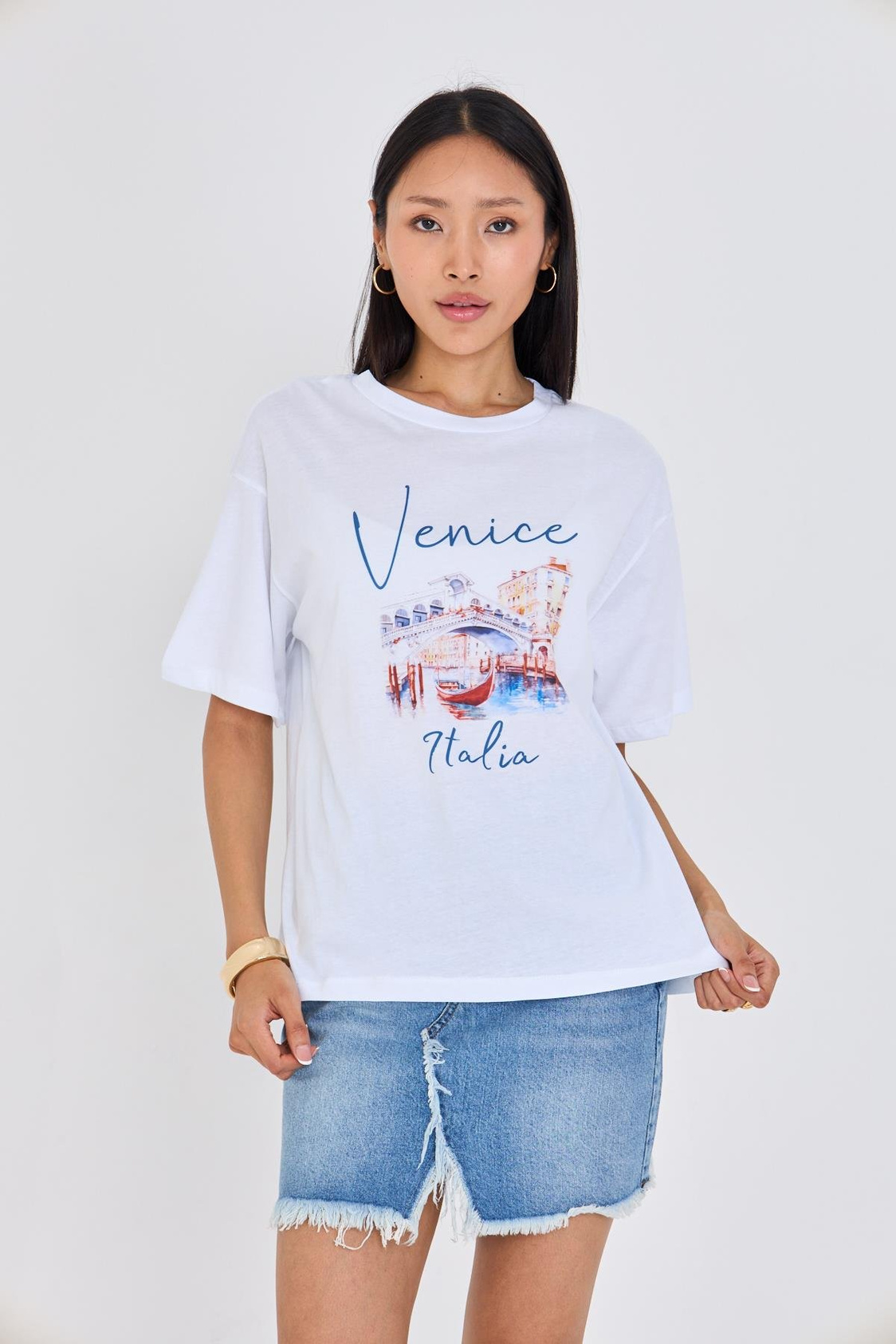 İtalya Baskılı Süprem T-shirt