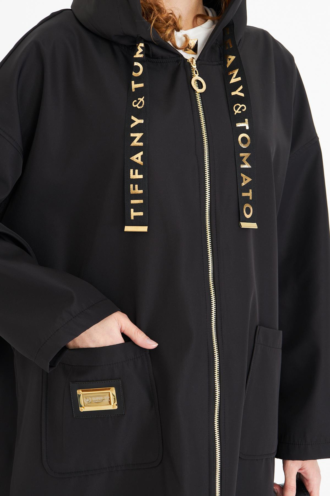 Kapüşonlu Suya Dayanıklı Trençkot