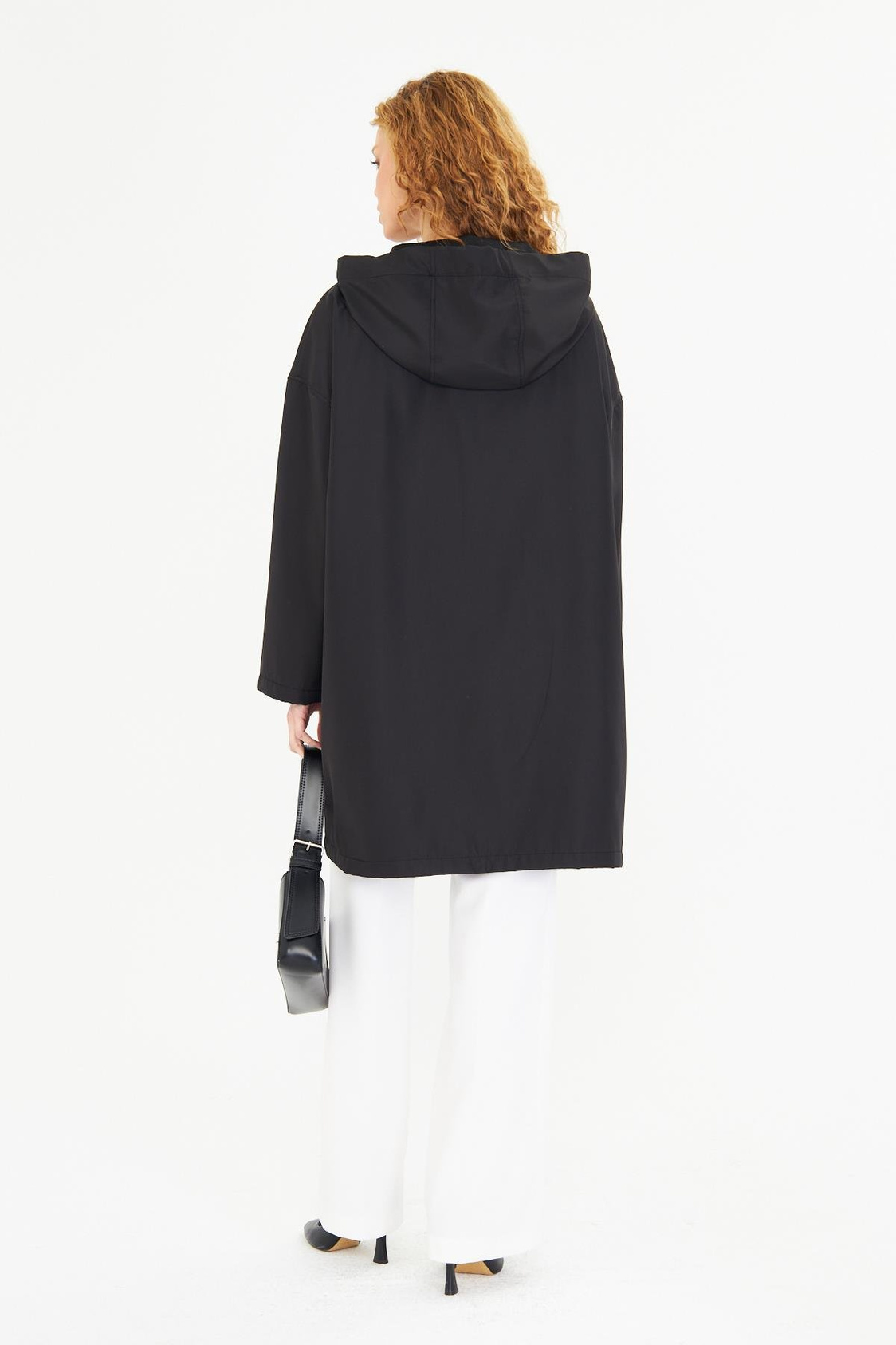 Kapüşonlu Suya Dayanıklı Trençkot