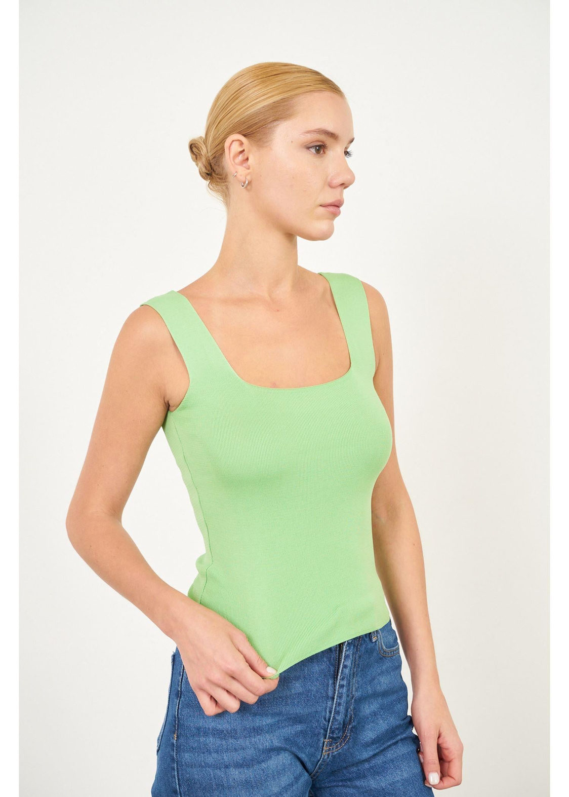 Kare Yaka Crop Atlet-Mint