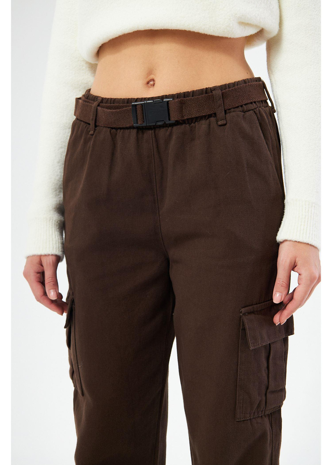 Kargo Cepli Palaskalı Jogger Pantolon