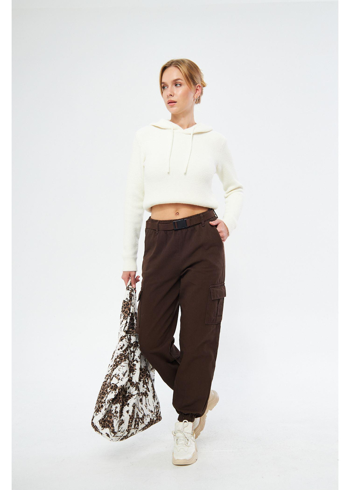 Kargo Cepli Palaskalı Jogger Pantolon