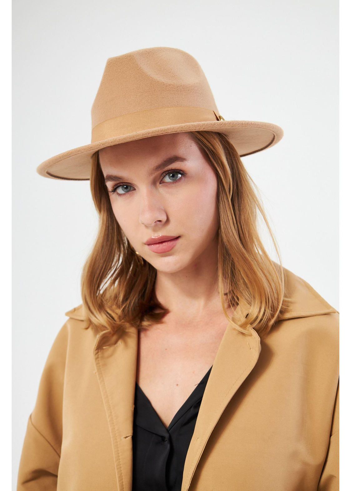 Keçe Fötr Şeritli Şapka