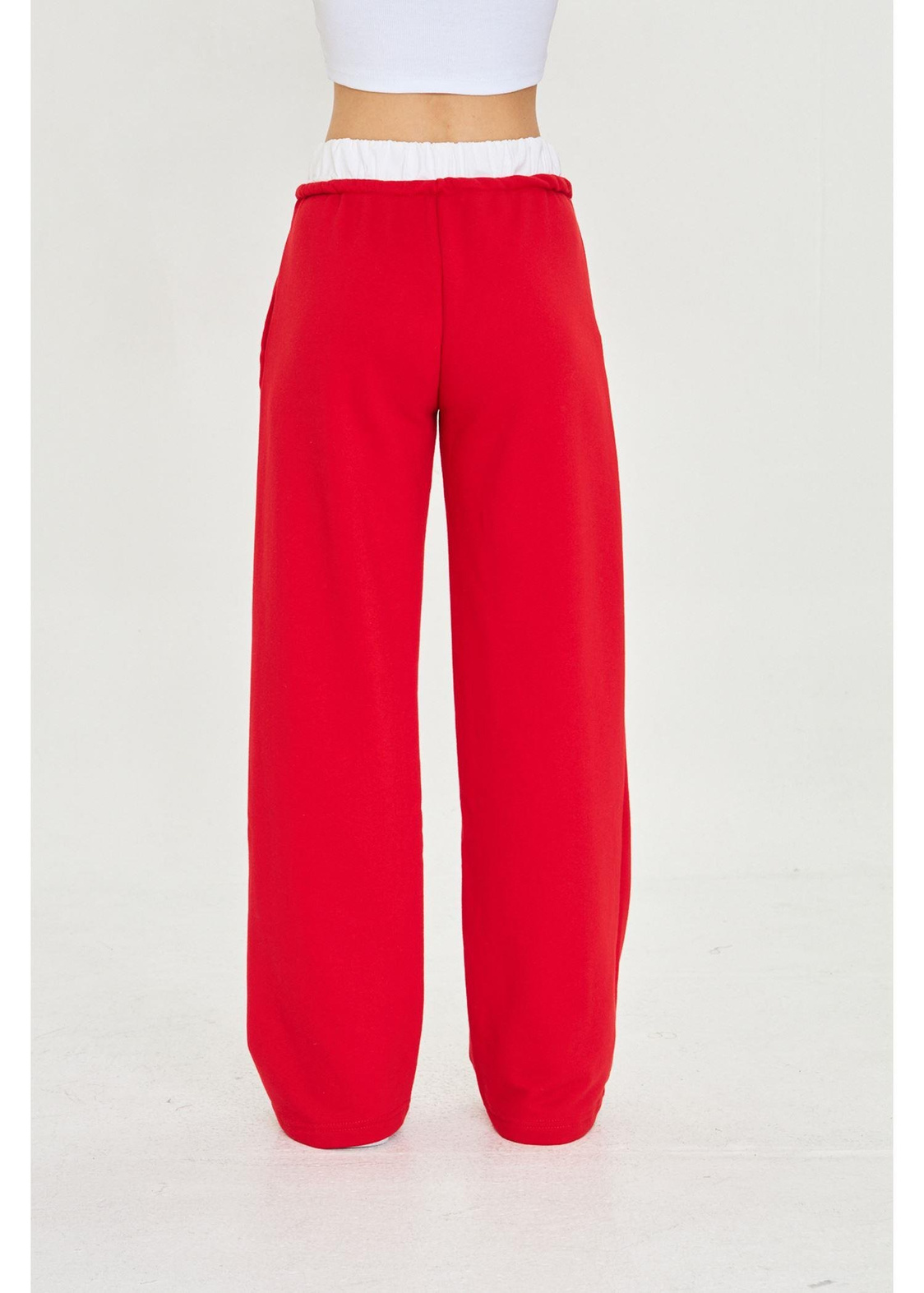 Kemer Garnili Bol Paça Eşofman Altı