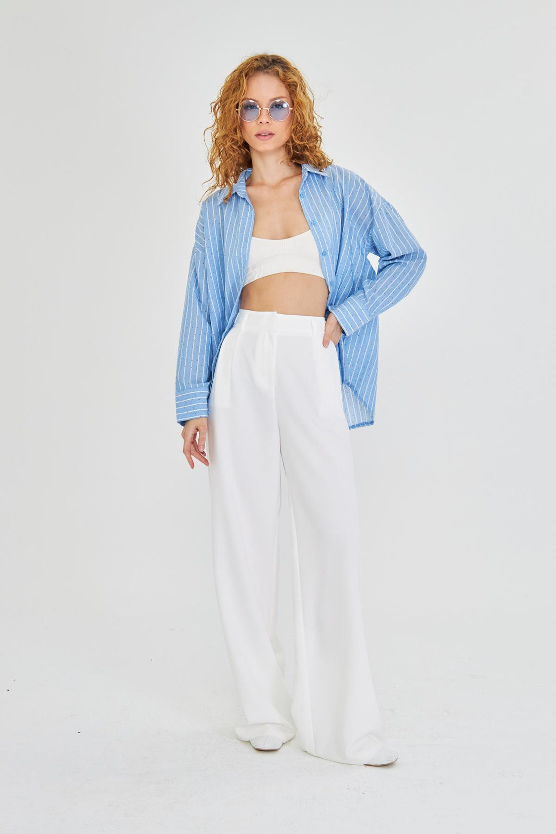 Kemeri Tokalı Atlas Pantolon