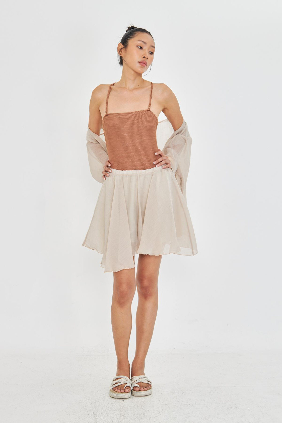 Kırışık Şort Etek