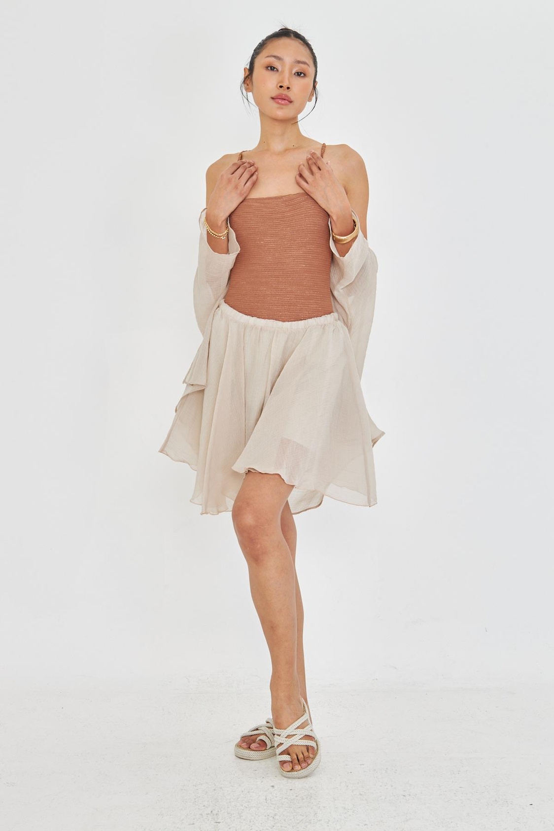 Kırışık Şort Etek