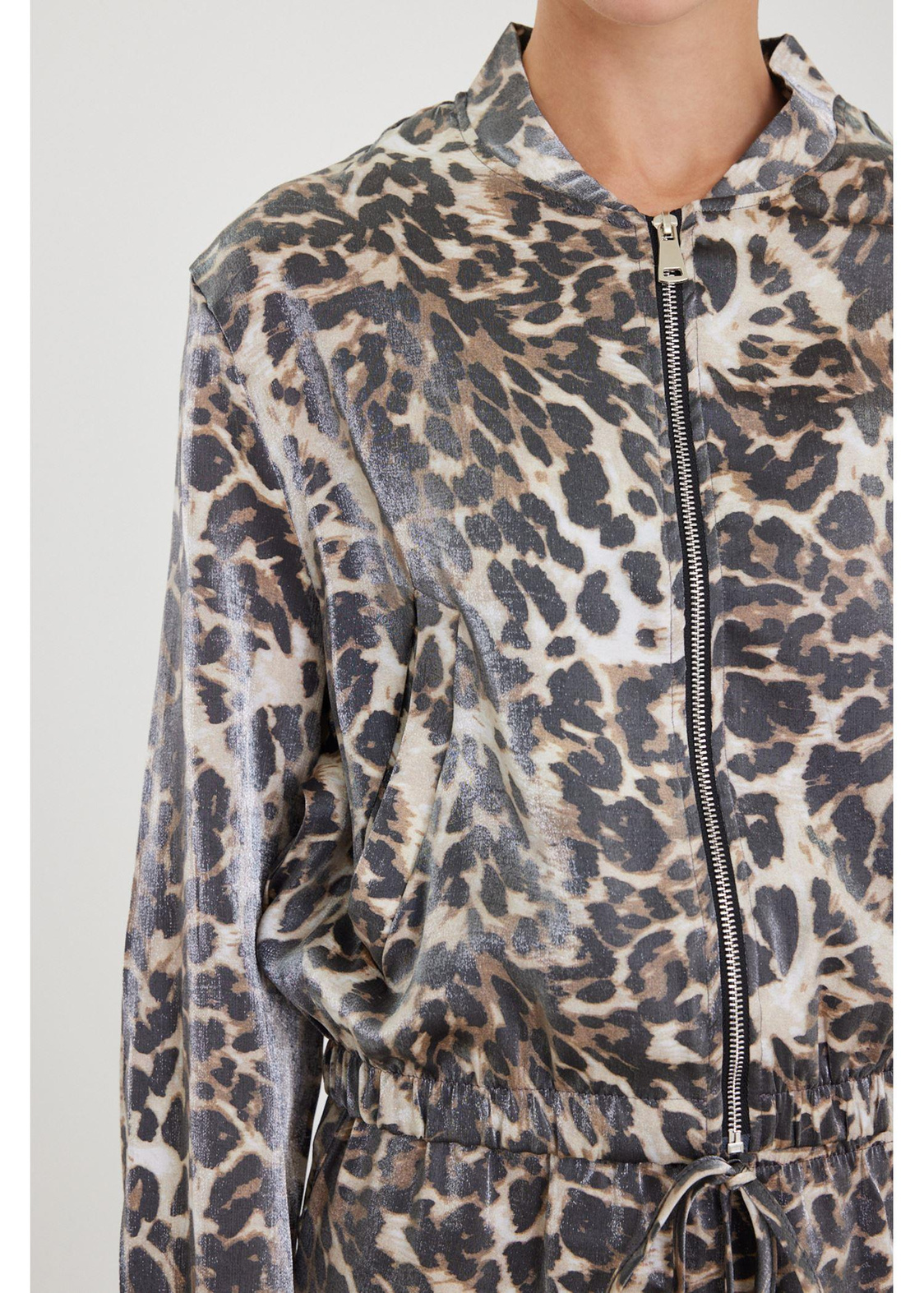 Leopar Desenli Ceket-Vizon