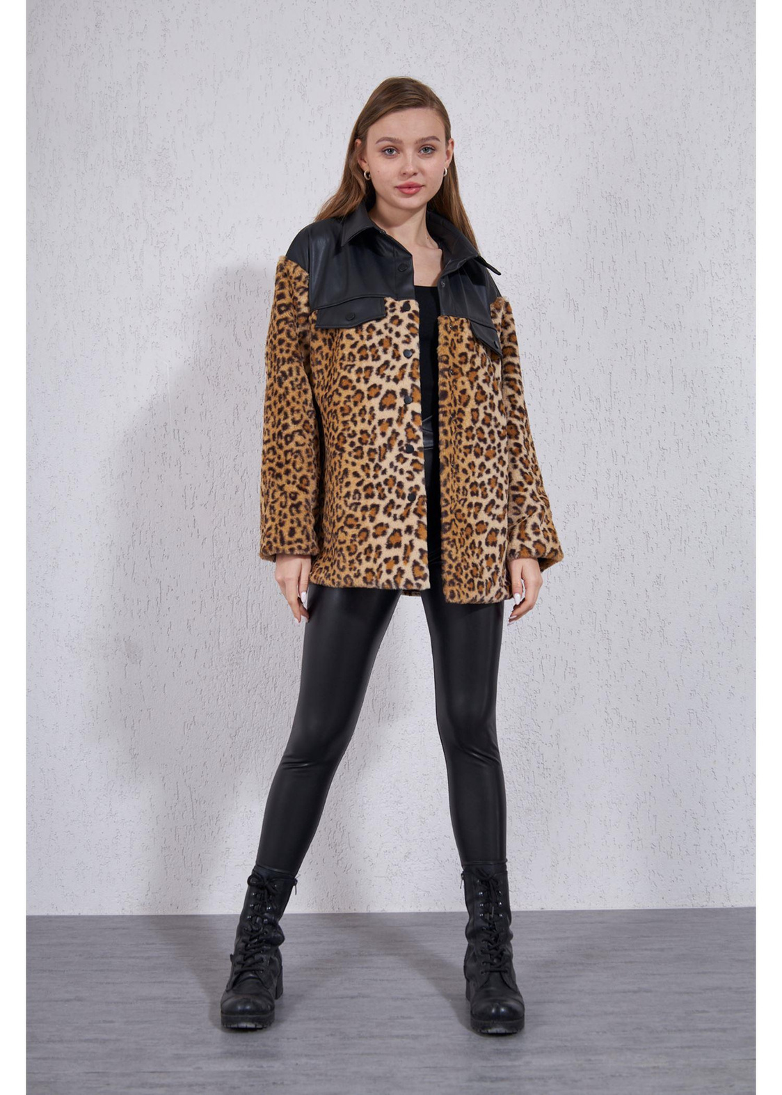 Leopar Garnili Deri Kaban