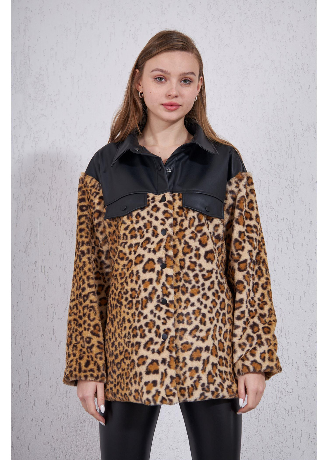 Leopar Garnili Deri Kaban