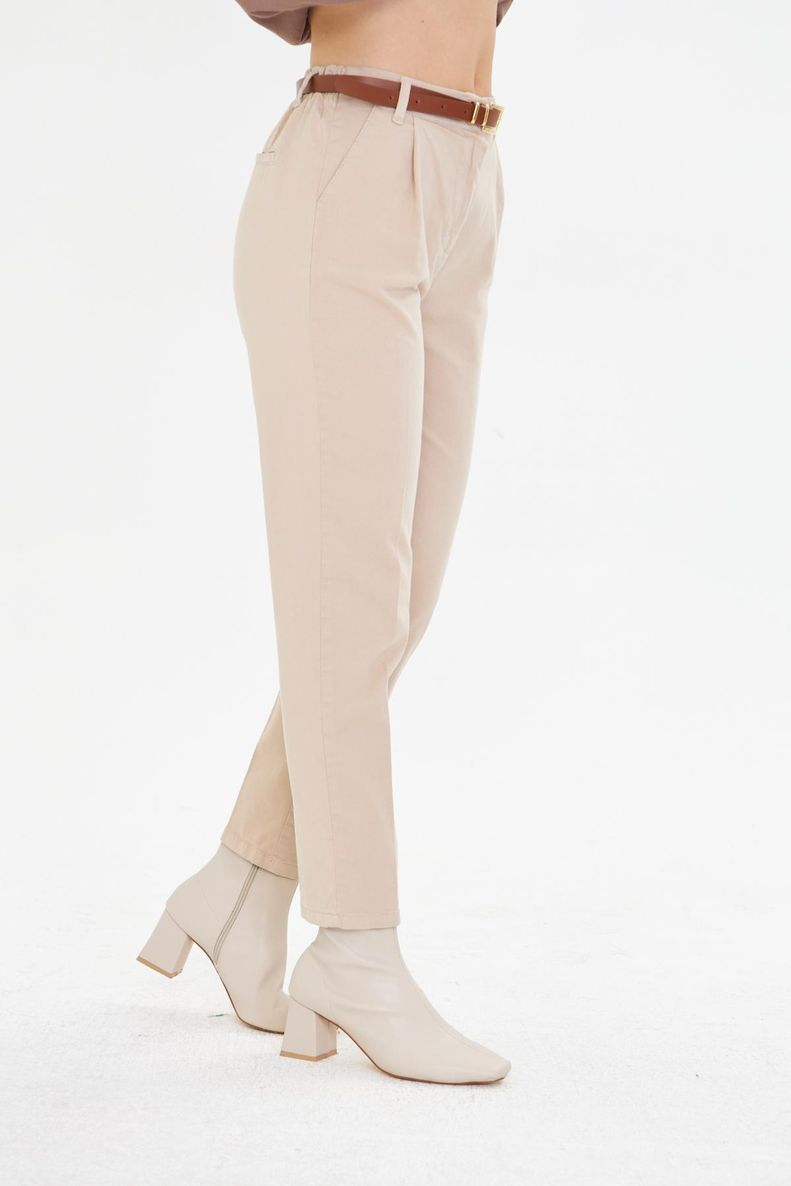 Pilili Kemerli Chino Pantolon