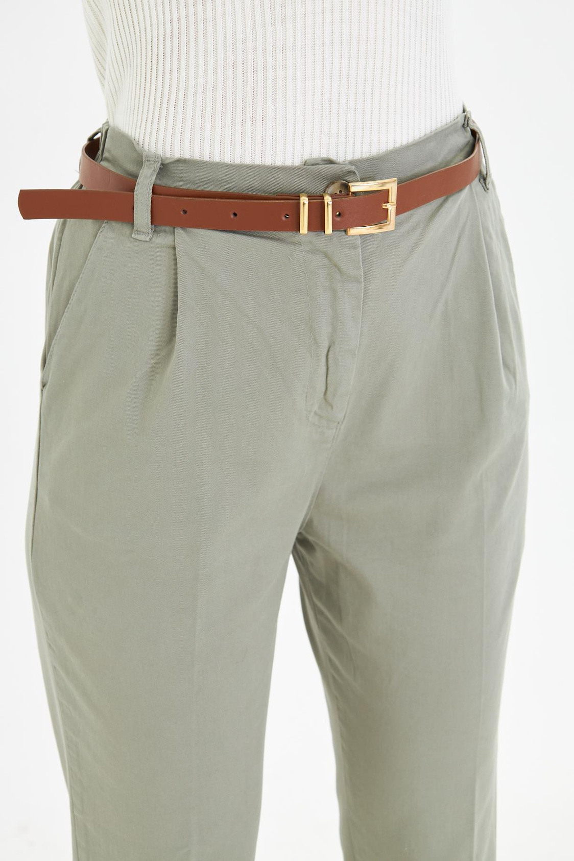 Pilili Kemerli Chino Pantolon