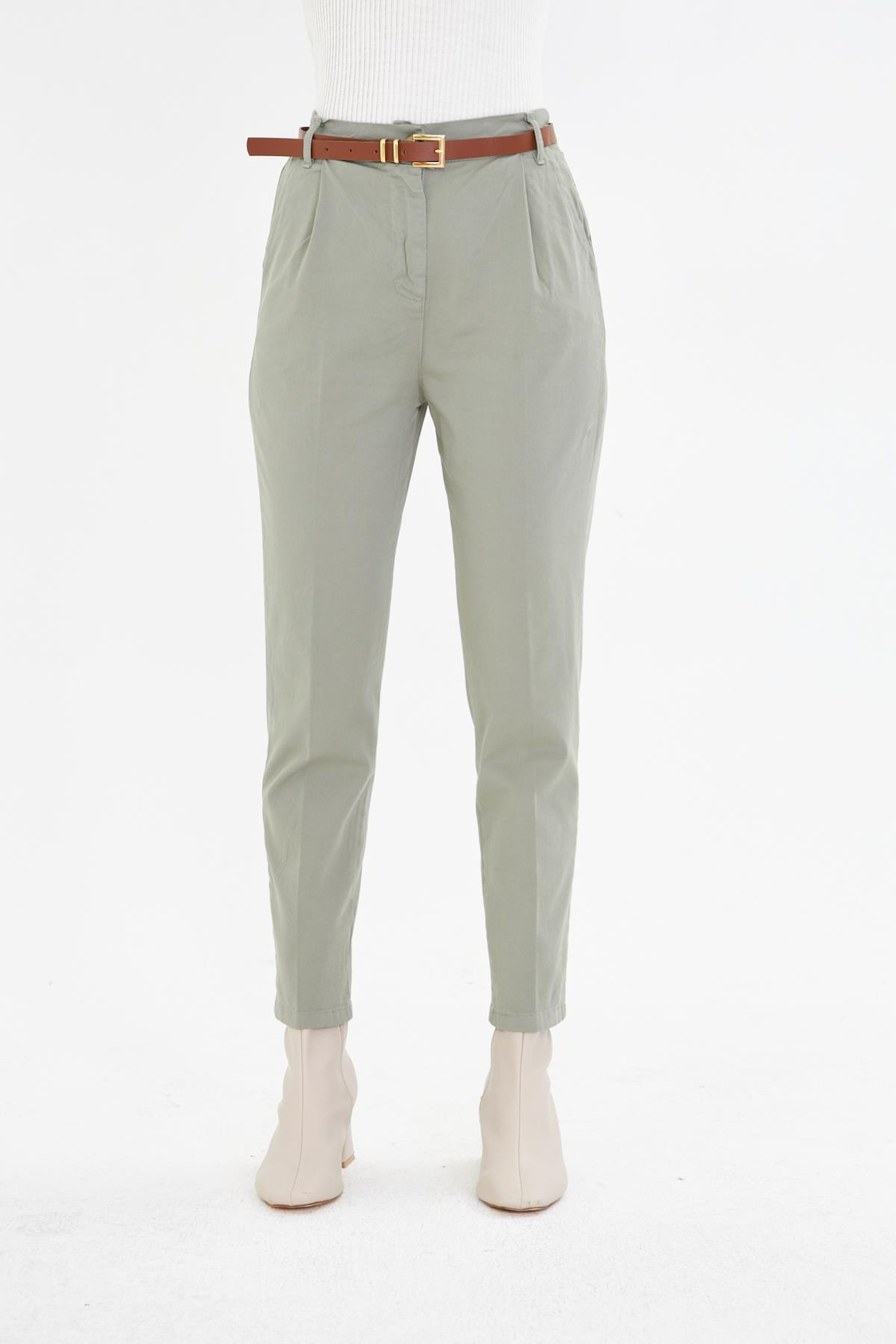 Pilili Kemerli Chino Pantolon