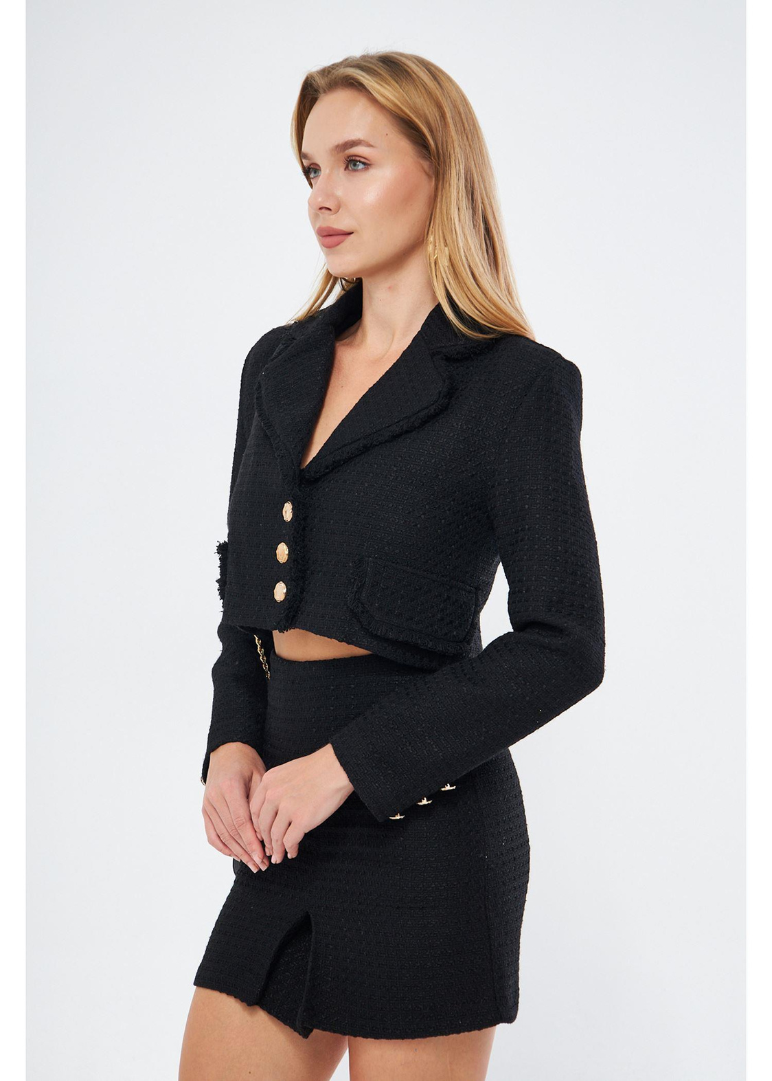 Püskül Detaylı Kısa Ceket