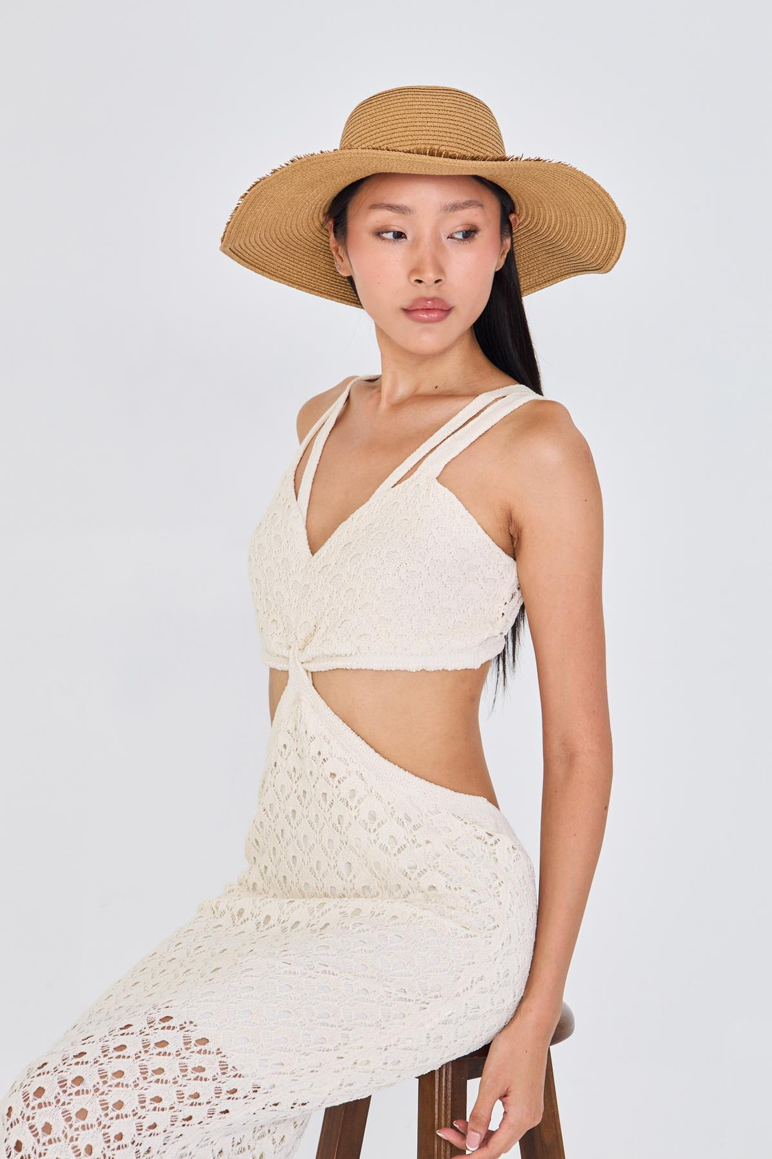 Püsküllü Hasır Şapka