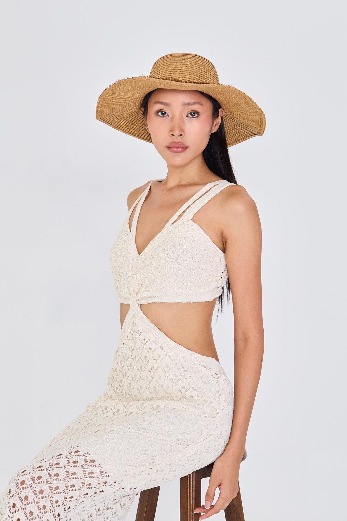 Püsküllü Hasır Şapka