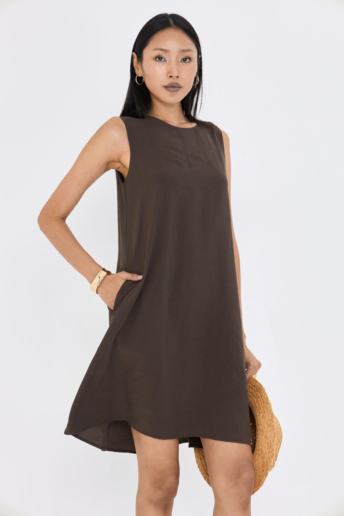 Sıfır Kol Modal Elbise