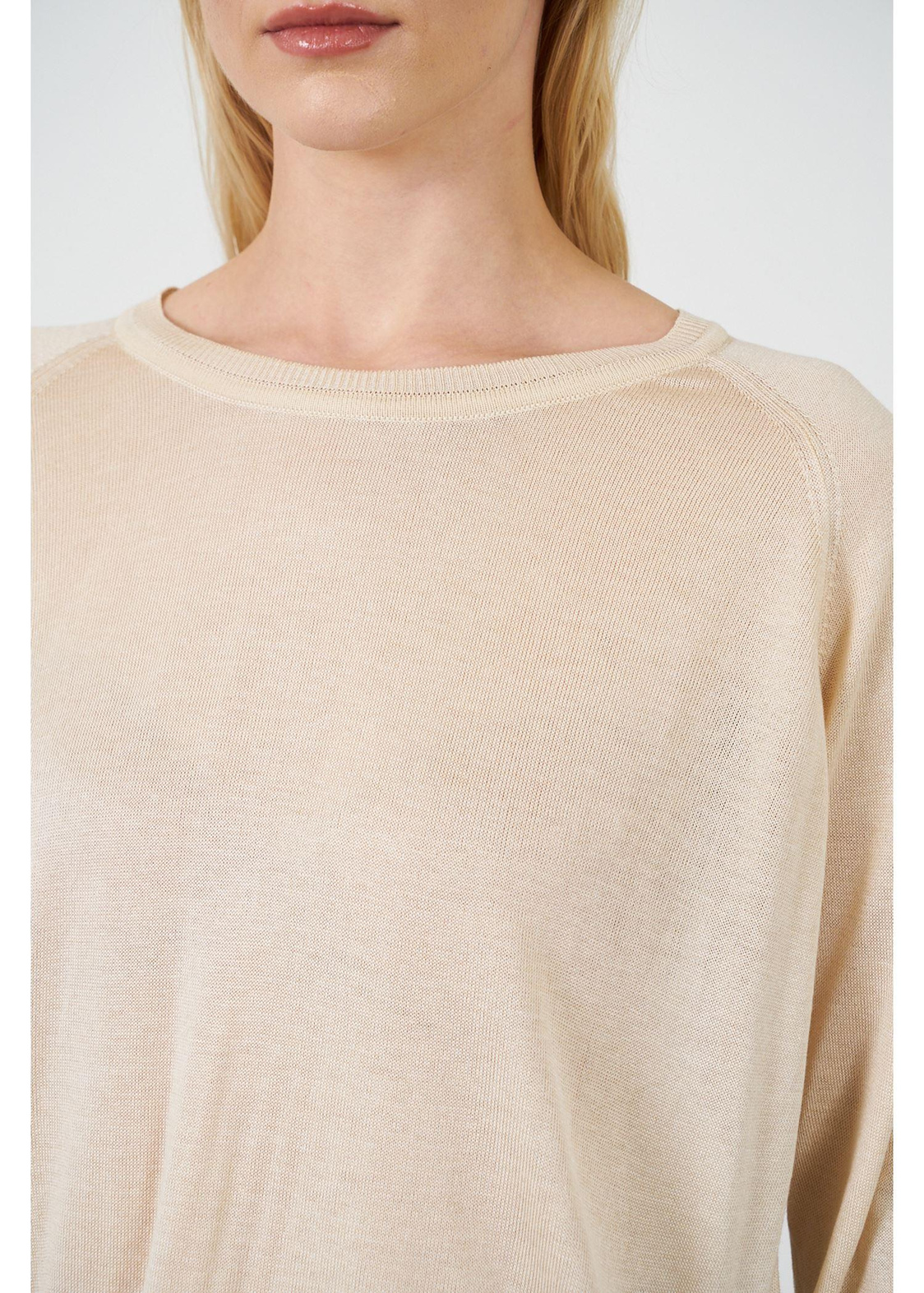 Yumuşak Basic Triko-Bej