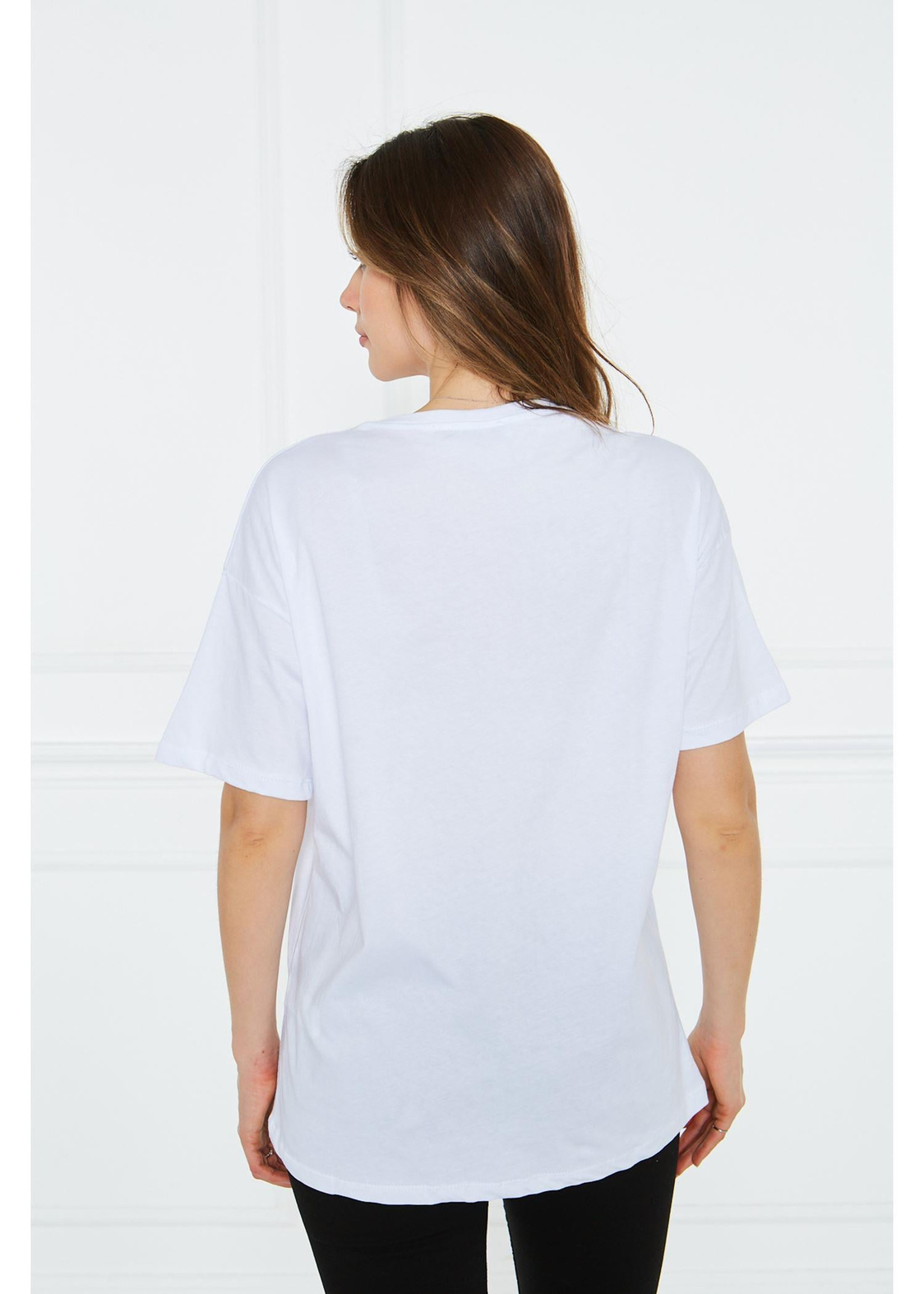 Ananas Baskılı Süprem T-Shirt-Beyaz