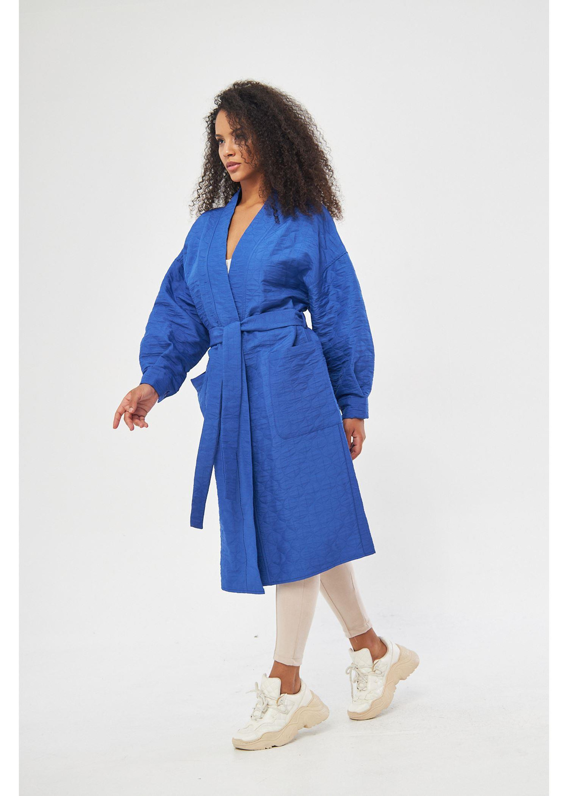 Arkası Baskılı Kapitone Kimono